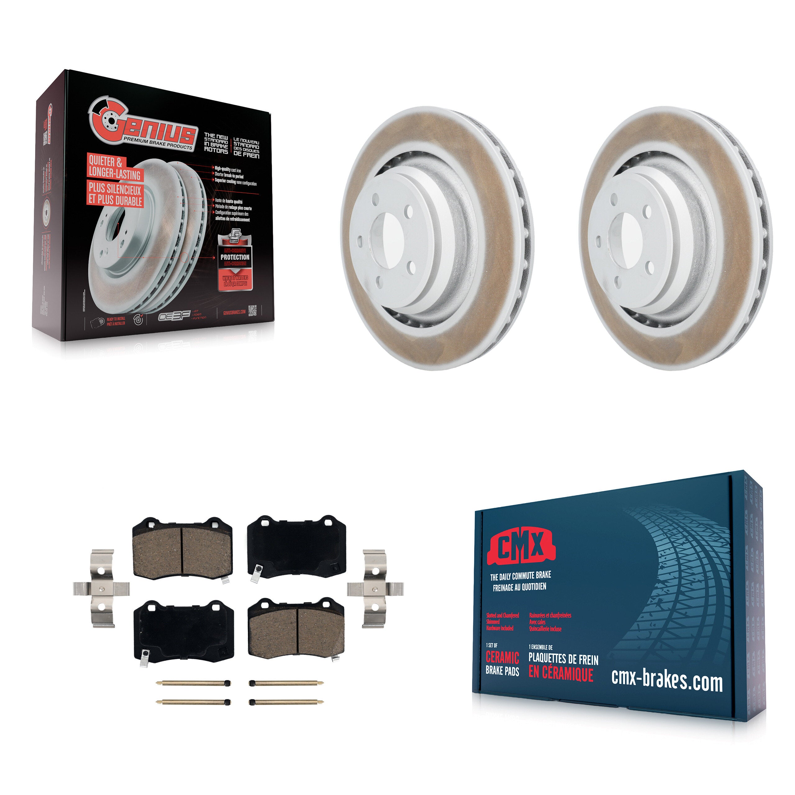 Transit Auto KGC-101552 Disc Brake Kit for 2005-2023 Dodge Challenger, Dodge Charger and More - Rear