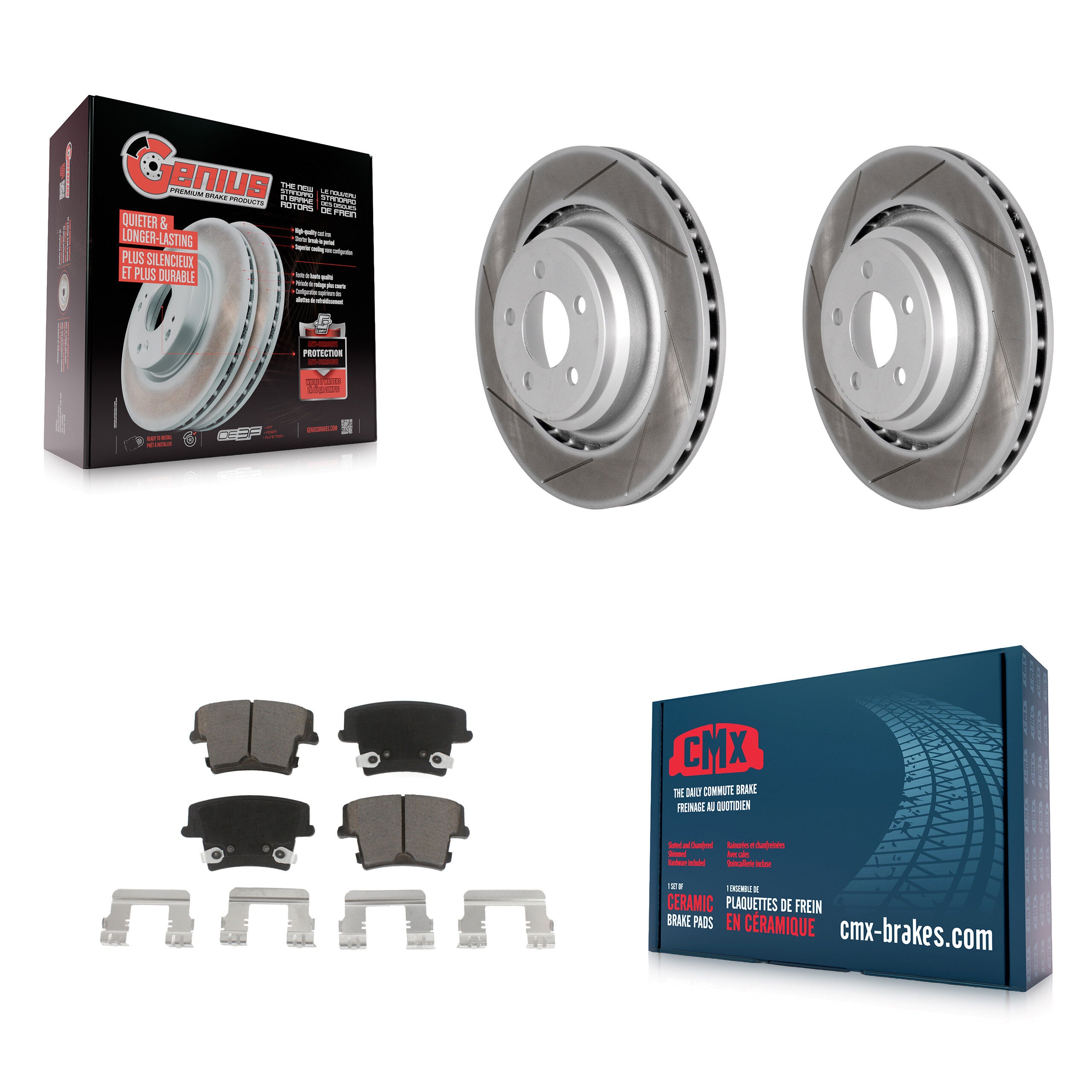 Transit Auto KGC-101553 Disc Brake Kit for 2015 Dodge Charger - Rear