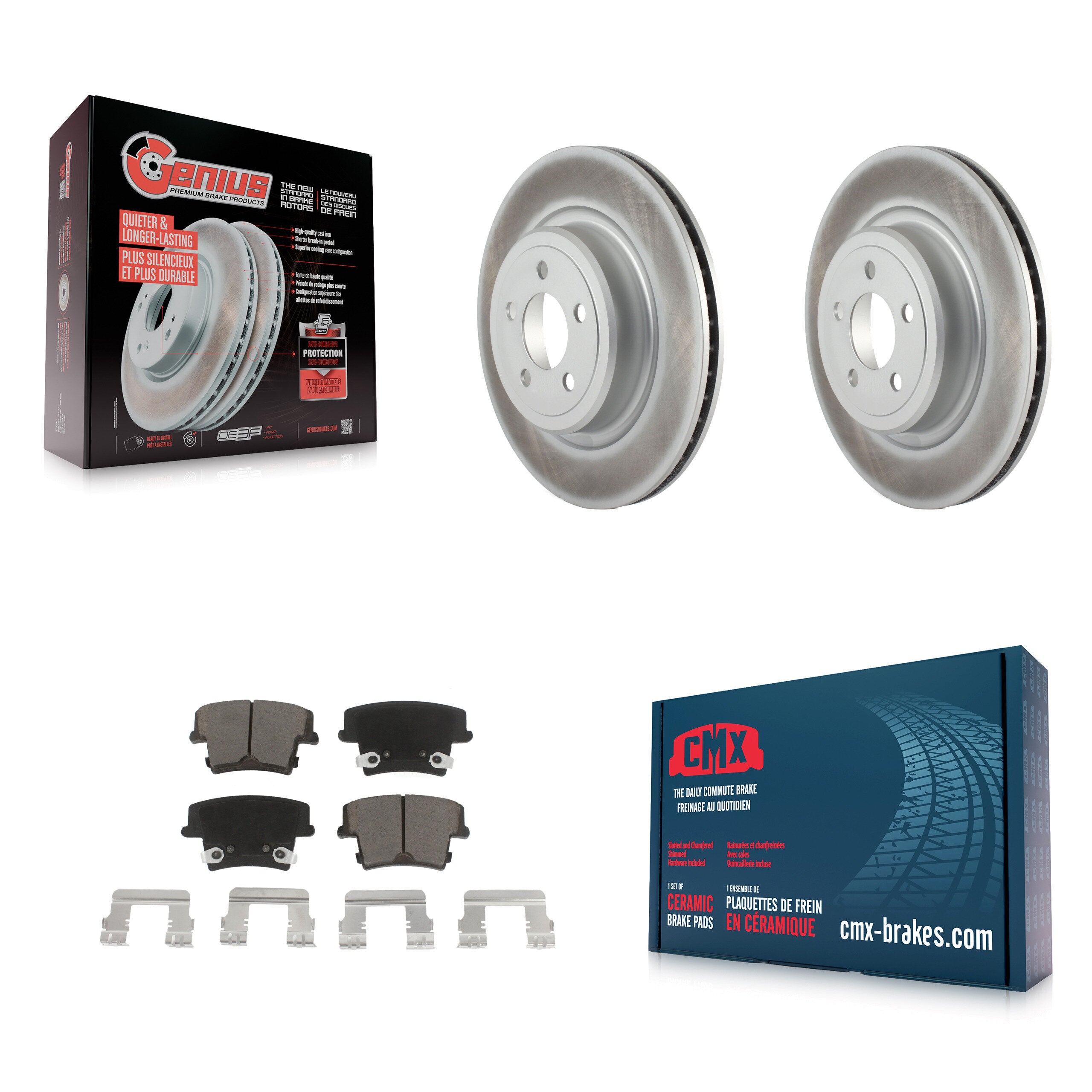 Transit Auto KGC-101555 Disc Brake Kit for 2006-2016 Dodge Charger, Dodge Magnum - Rear