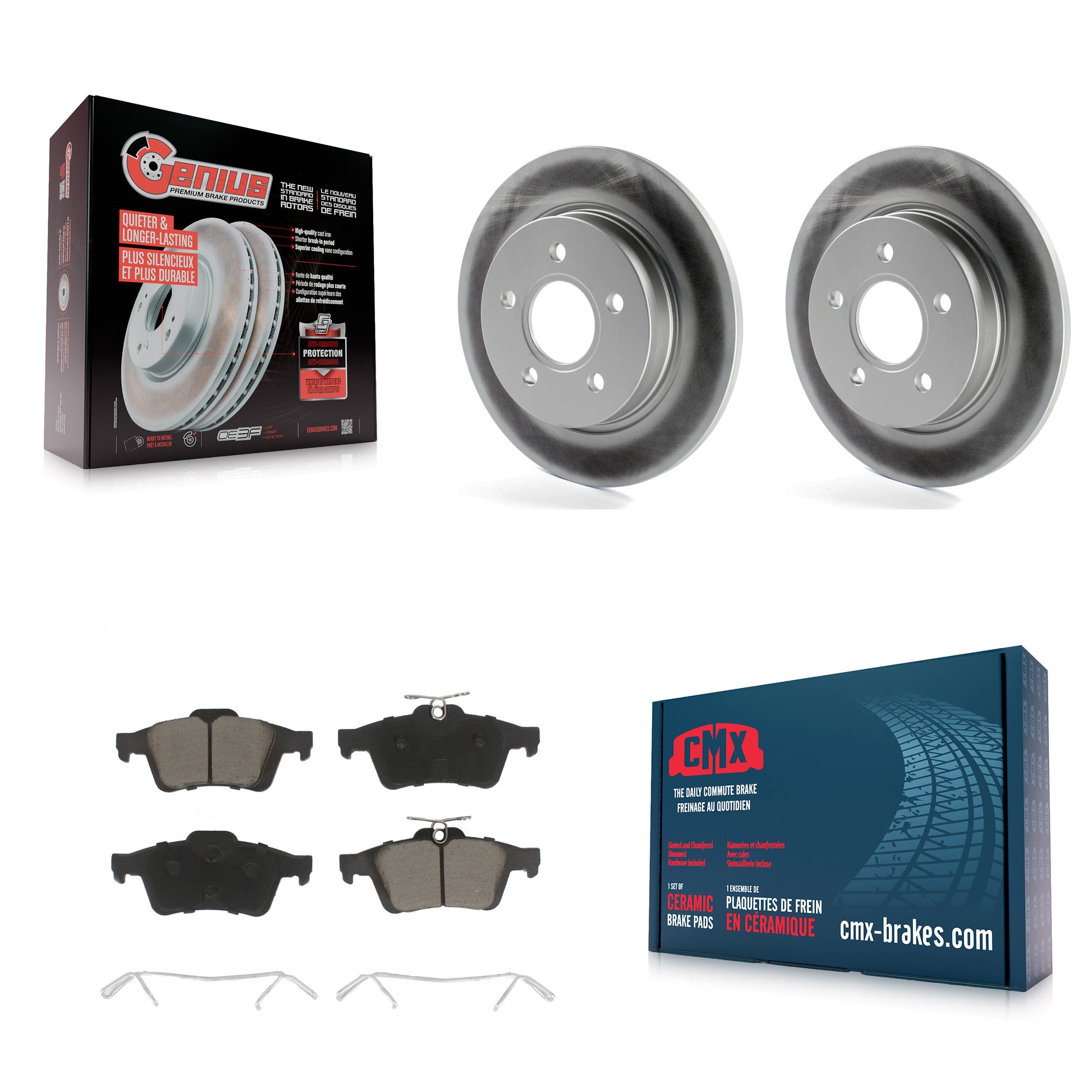 Transit Auto KGC-101567 Disc Brake Kit for 2012-2018 Ford Focus - Rear