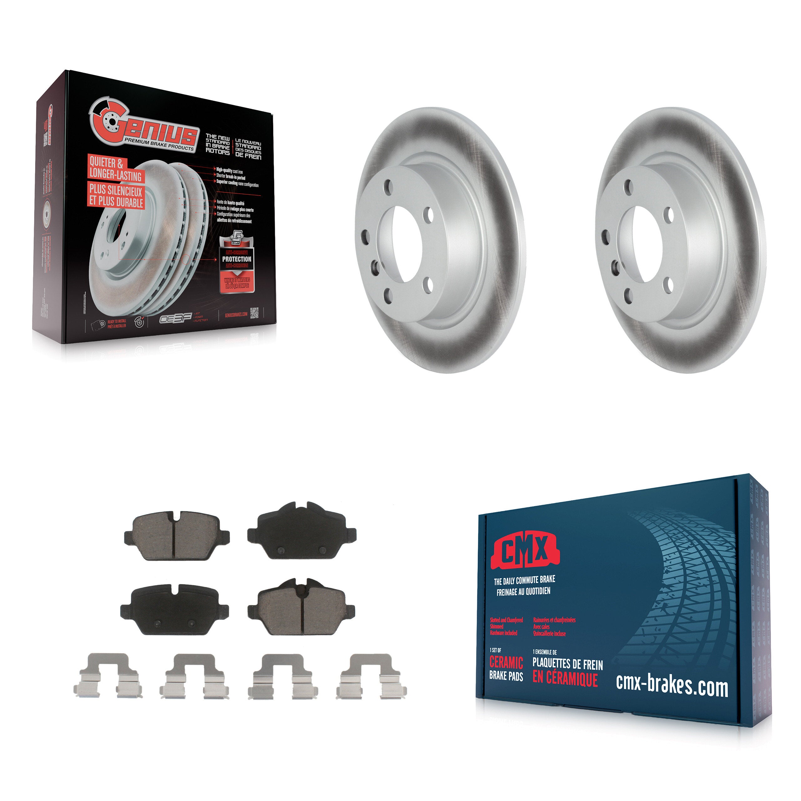 Transit Auto KGC-101570 Disc Brake Kit for 2011-2015 Mini Cooper Paceman, Mini Cooper Countryman - Rear