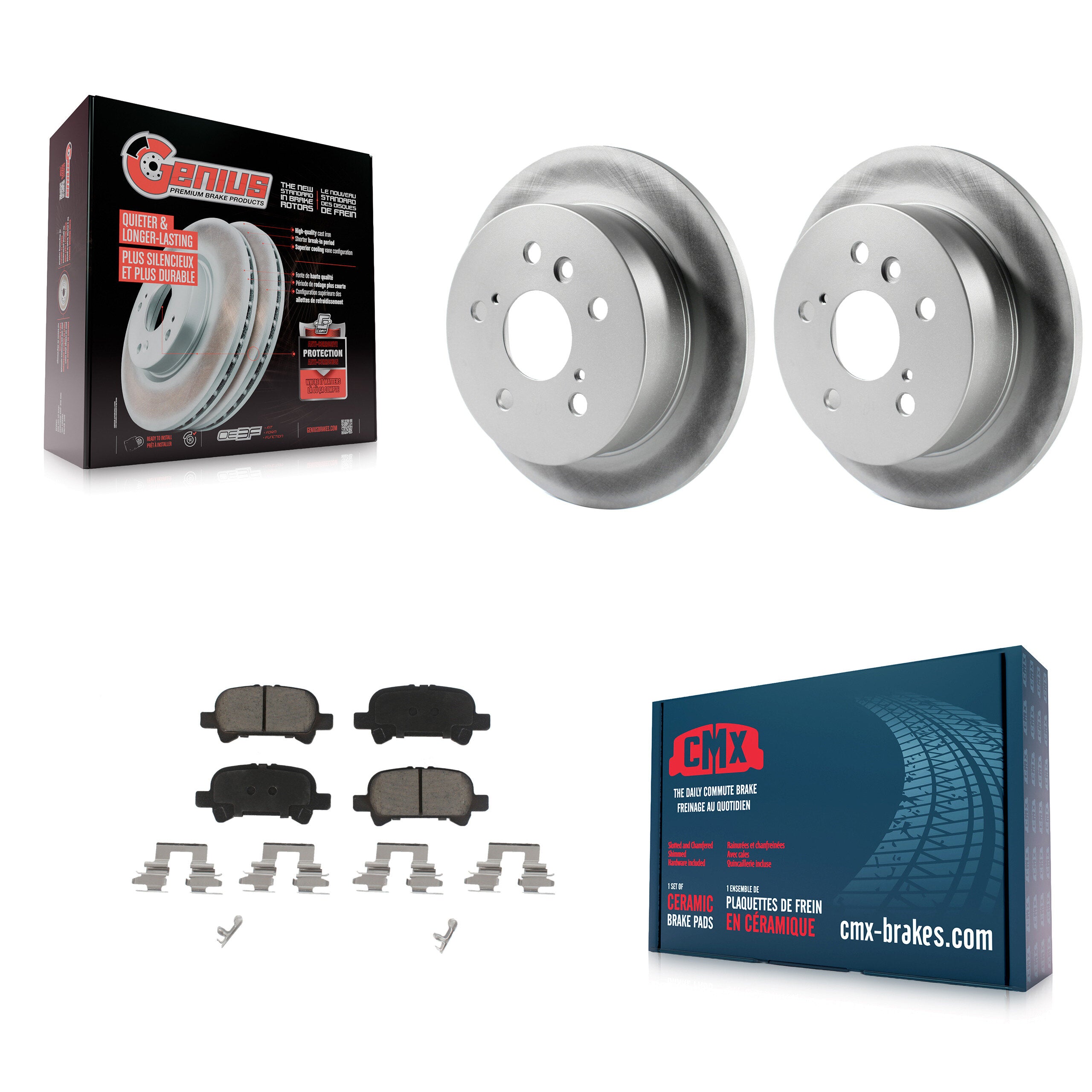 Transit Auto KGC-101571 Disc Brake Kit for 2002-2008 Toyota Avalon, Toyota Solara, Toyota Camry - Rear