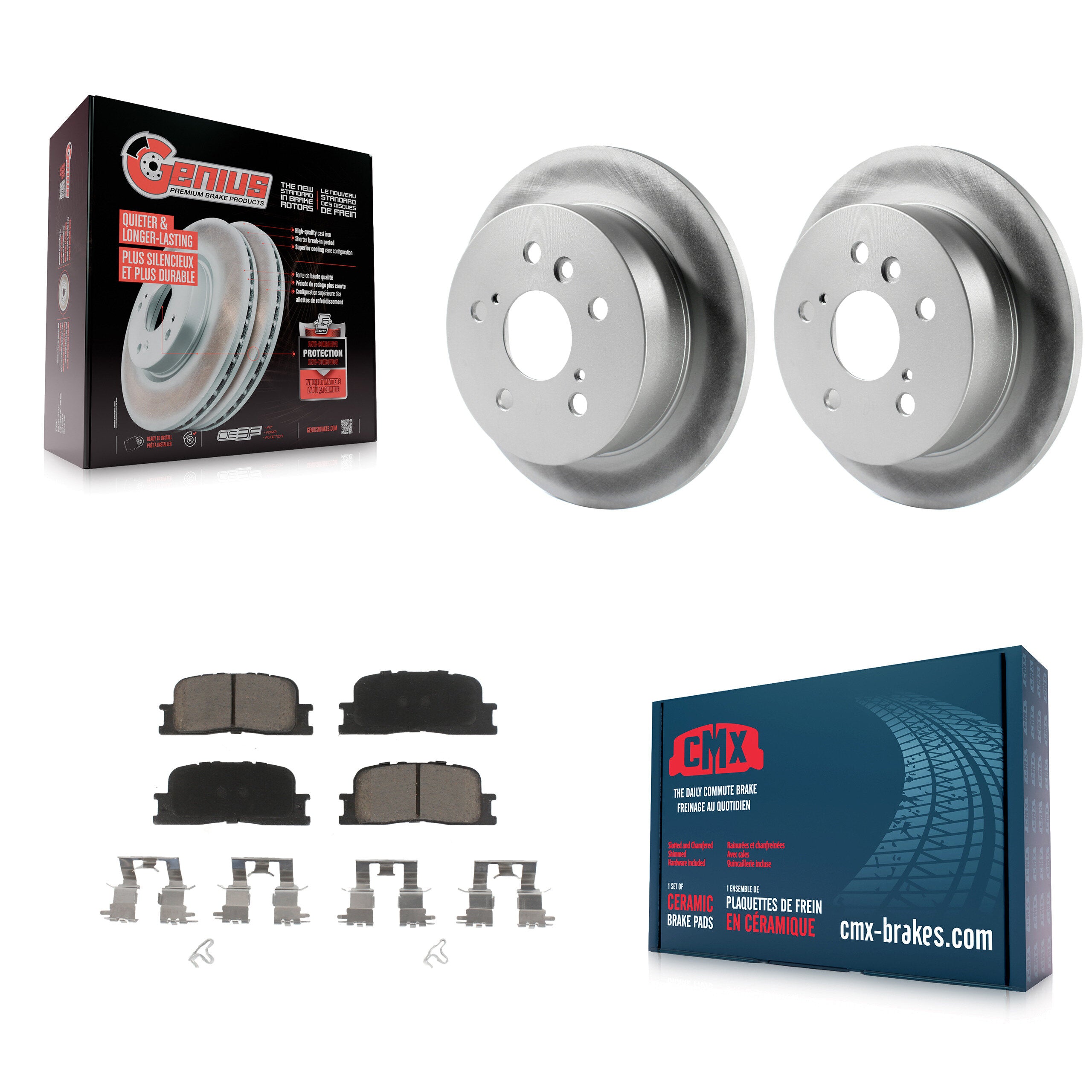Transit Auto KGC-101572 Disc Brake Kit for 2002-2006 Lexus ES330, Lexus ES300, Toyota Camry - Rear