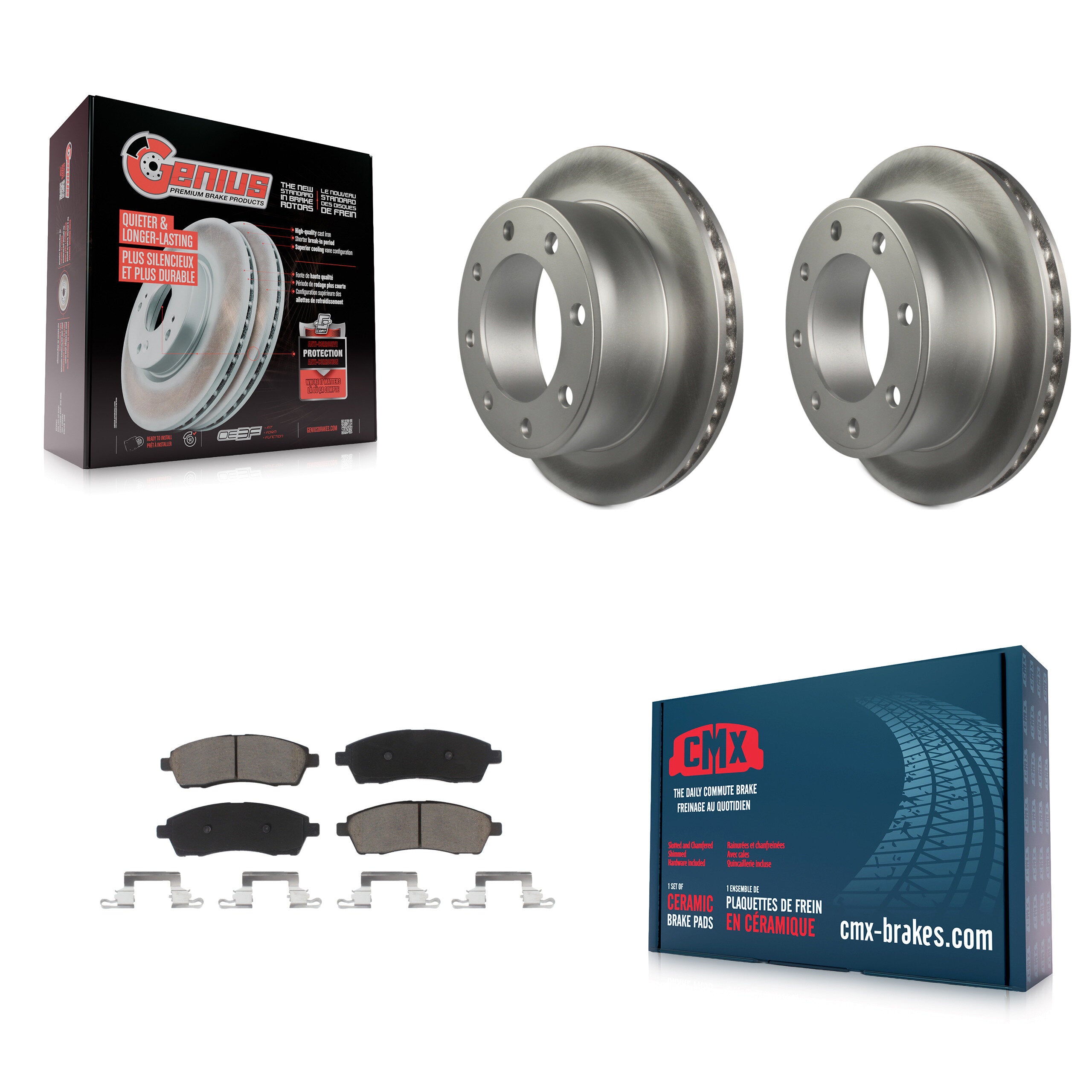 Transit Auto KGC-101573 Disc Brake Kit for 1999-2005 Ford Excursion, Ford F-250 Super Duty, Ford F-350 Super Duty - Rear