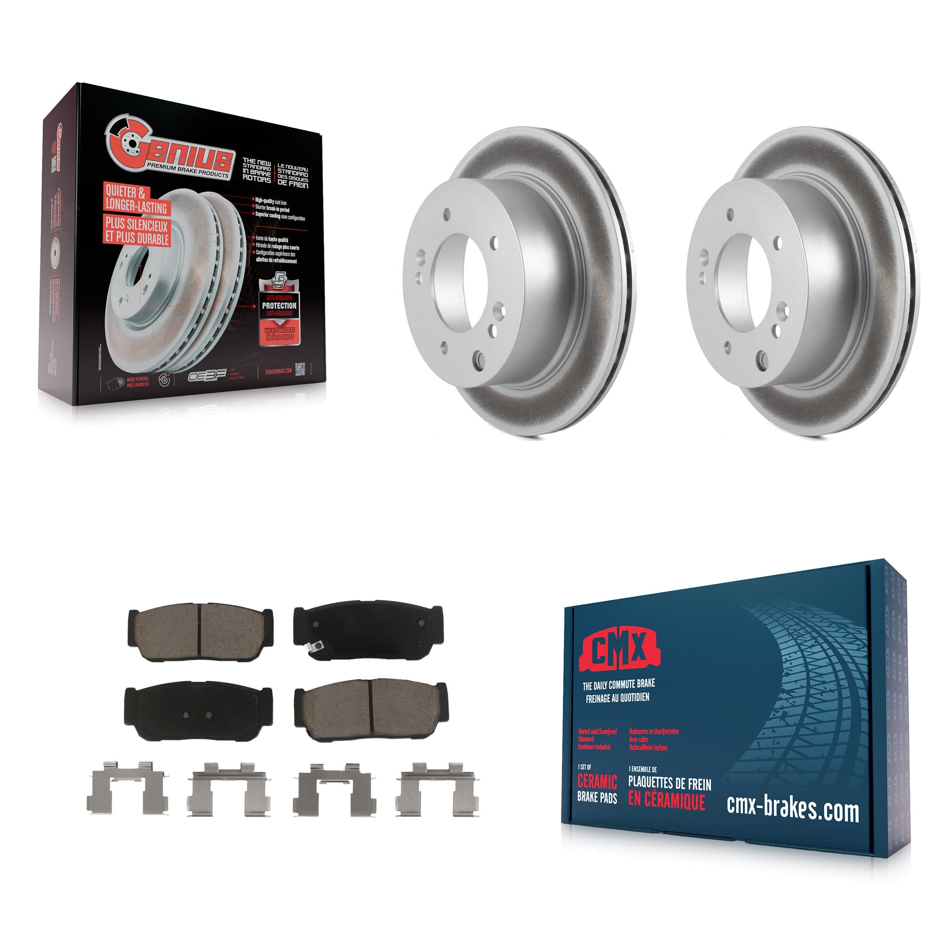 Transit Auto KGC-101590 Disc Brake Kit for 2003-2006 Kia Sorento - Rear