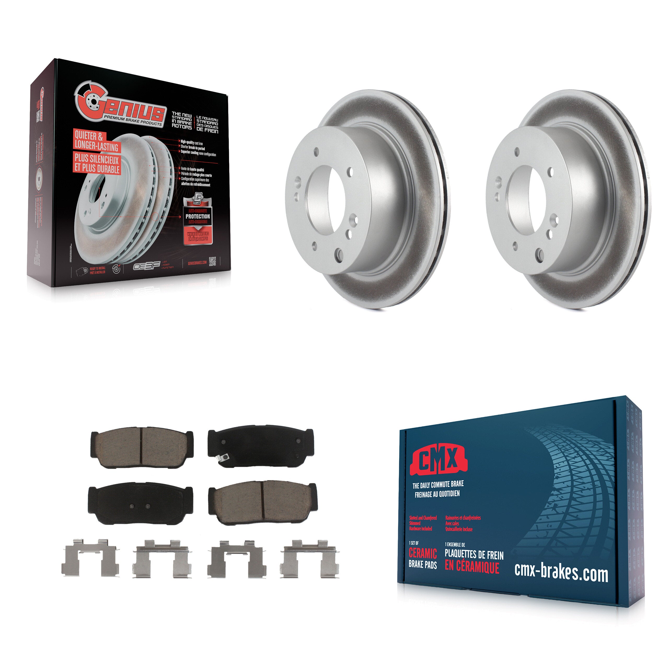 Transit Auto KGC-101590 Disc Brake Kit for 2003-2006 Kia Sorento - Rear