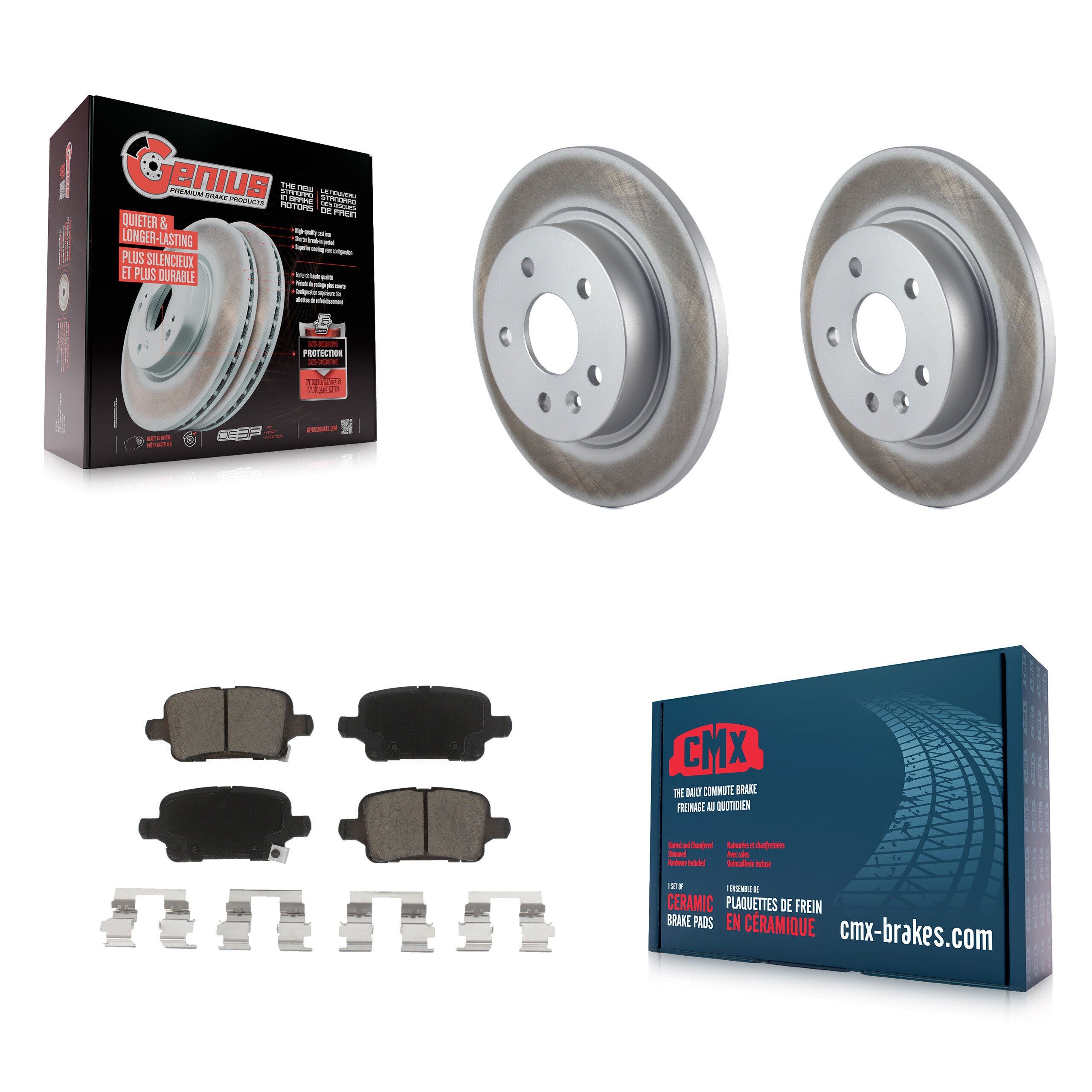 Transit Auto KGC-101599 Disc Brake Kit for 2016 Chevrolet Cruze - Rear
