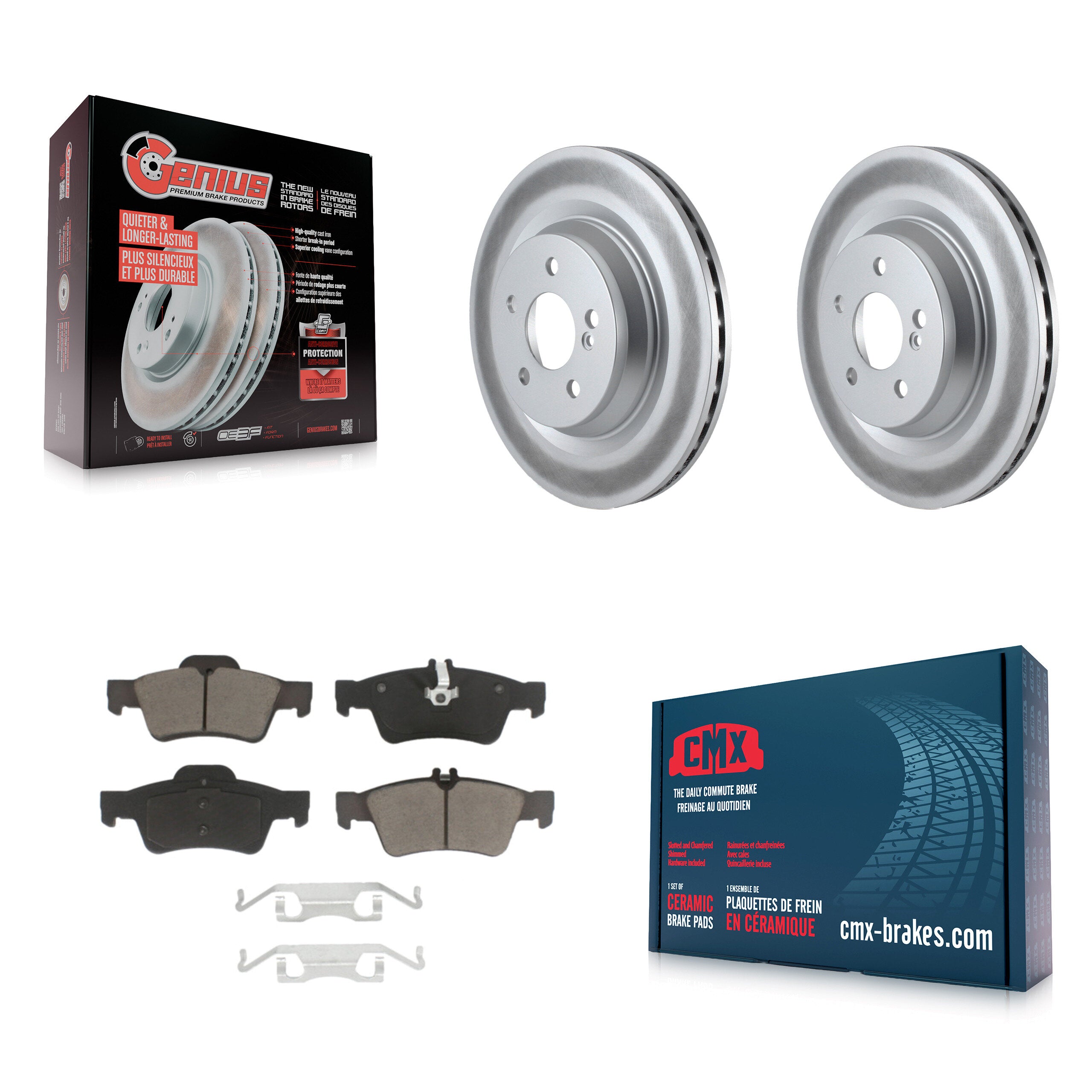 Transit Auto KGC-101601 Disc Brake Kit for 2007-2014 Mercedes-Benz S350, Mercedes-Benz S550 and More - Rear