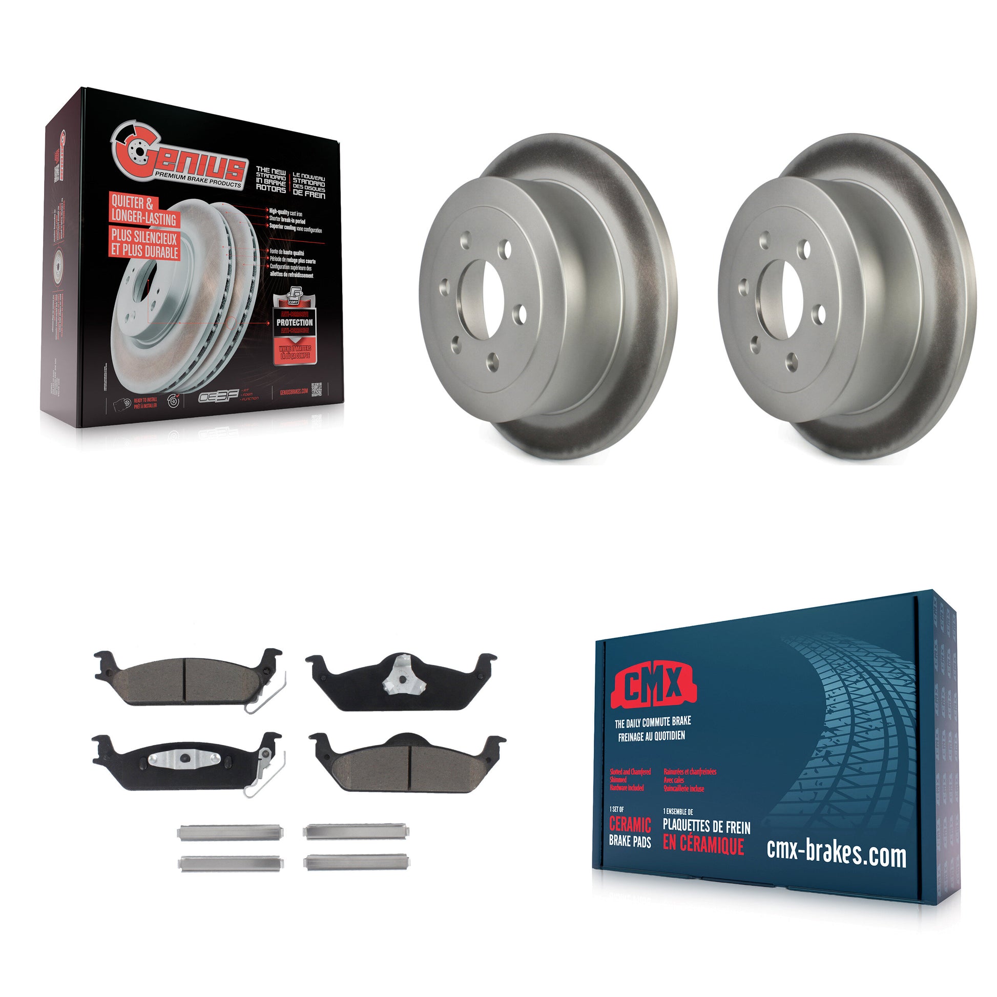 Transit Auto KGC-101611 Disc Brake Kit for 2003-2004 Dodge Dakota - Rear