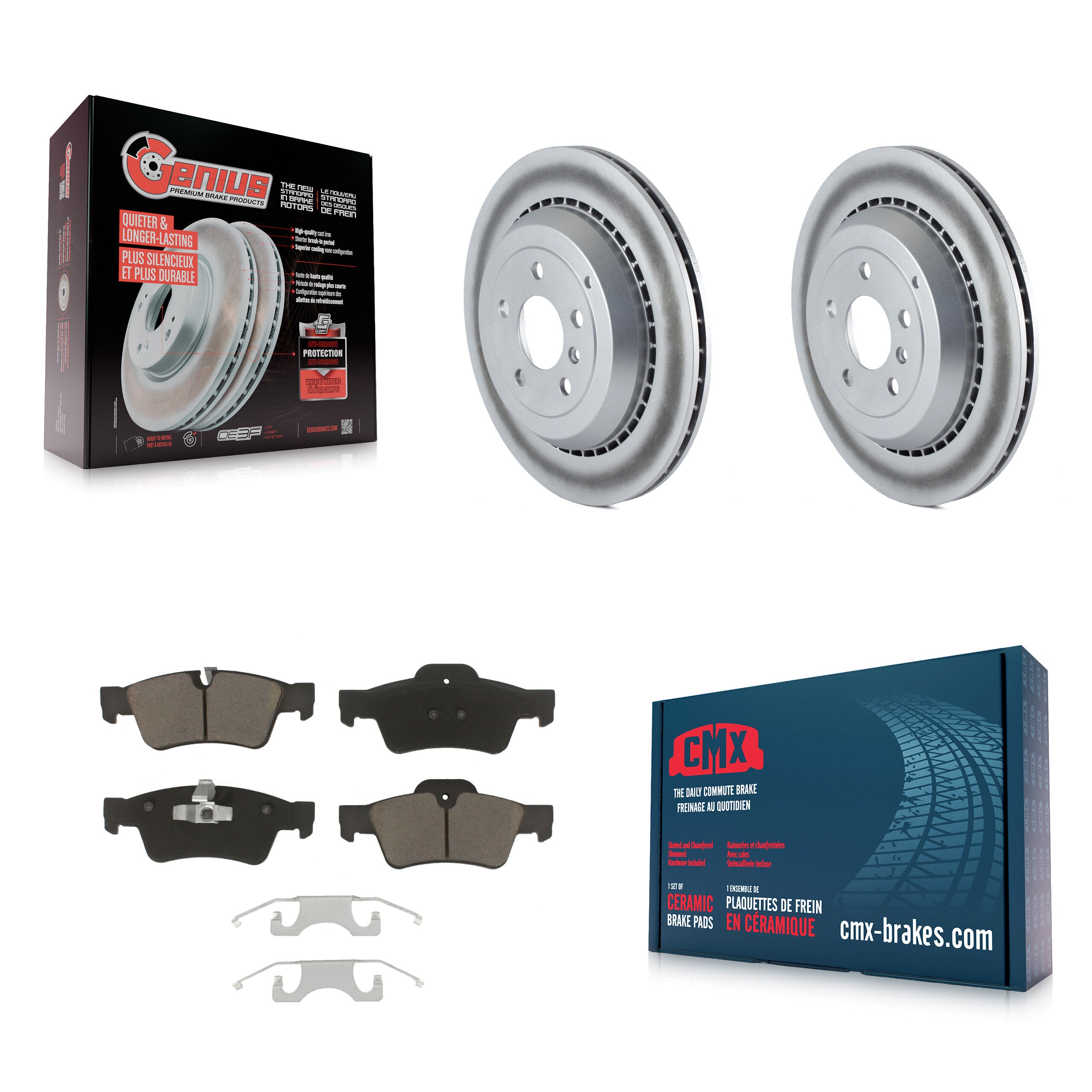 Transit Auto KGC-101615 Disc Brake Kit for 2005-2012 Mercedes-Benz ML350, Mercedes-Benz GL350 and More - Rear