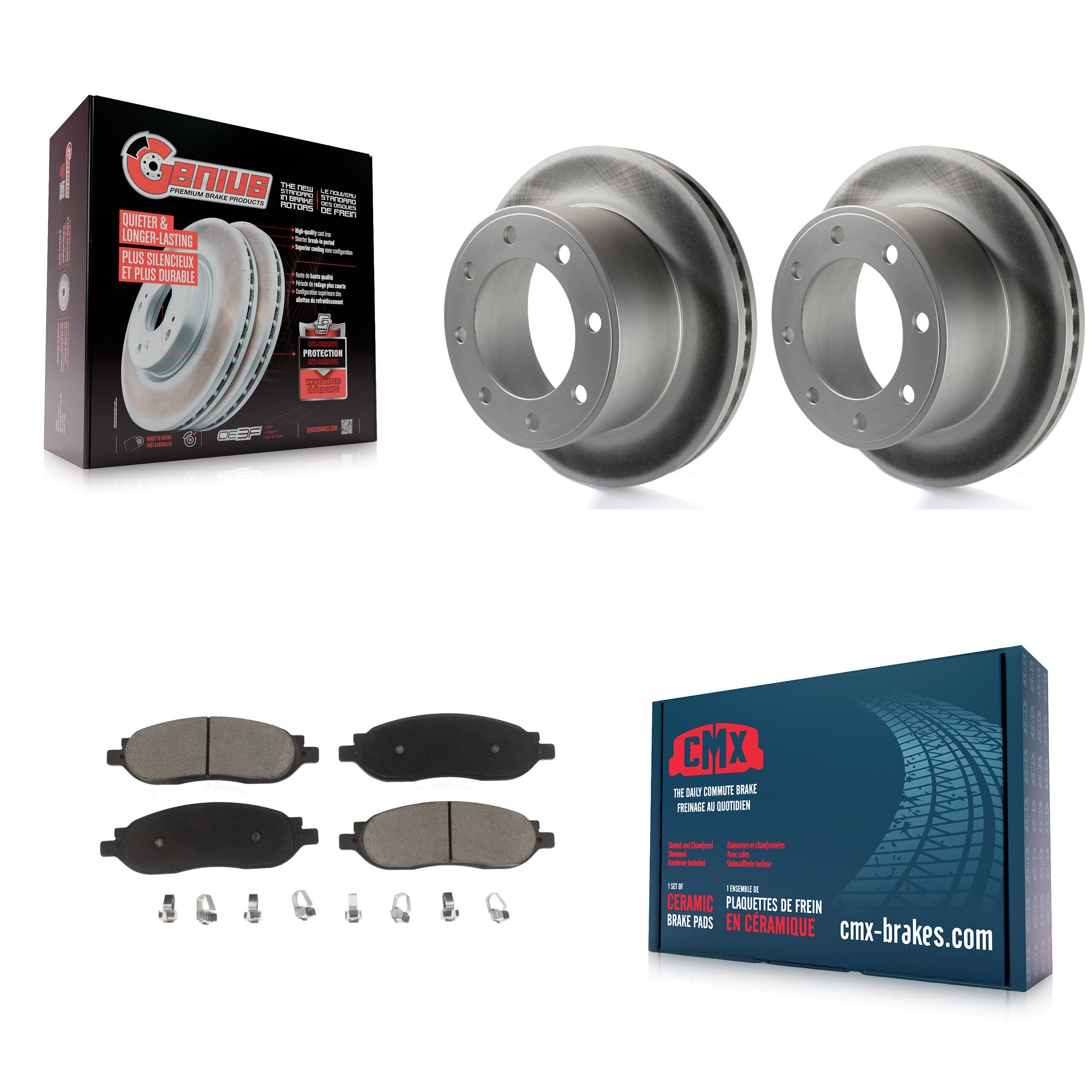 Transit Auto KGC-101620 Disc Brake Kit for 2005-2007 Ford F-250 Super Duty, Ford F-350 Super Duty - Rear