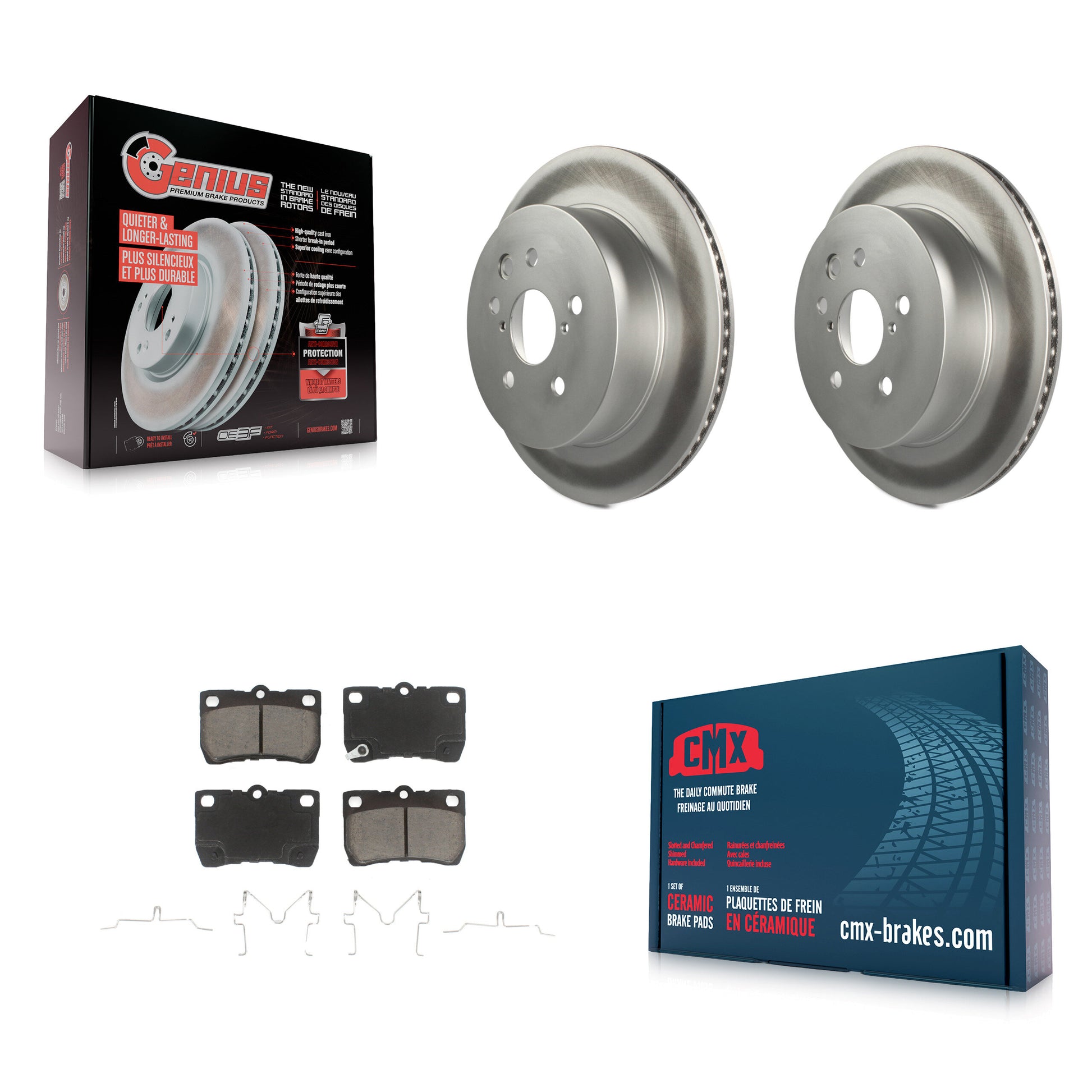 Transit Auto KGC-101621 Disc Brake Kit for 2006-2013 Lexus IS350, Lexus IS250 and More - Rear