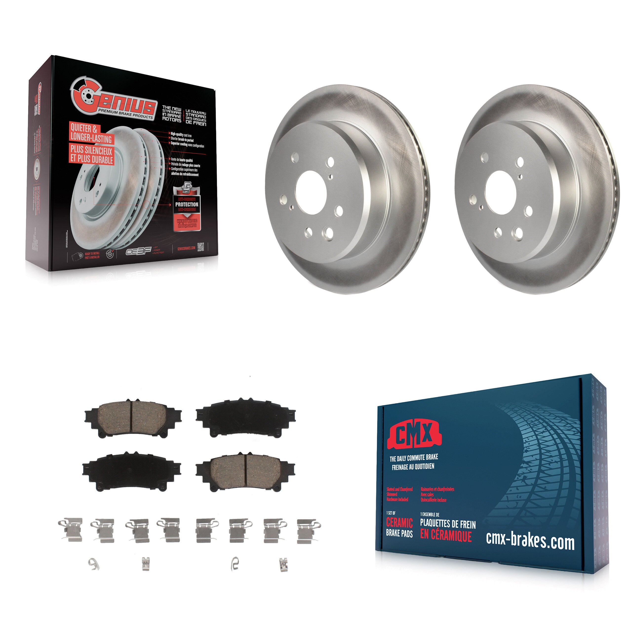 Transit Auto KGC-101624 Disc Brake Kit for 2013-2020 Lexus GS300, Lexus GS200t and More - Rear