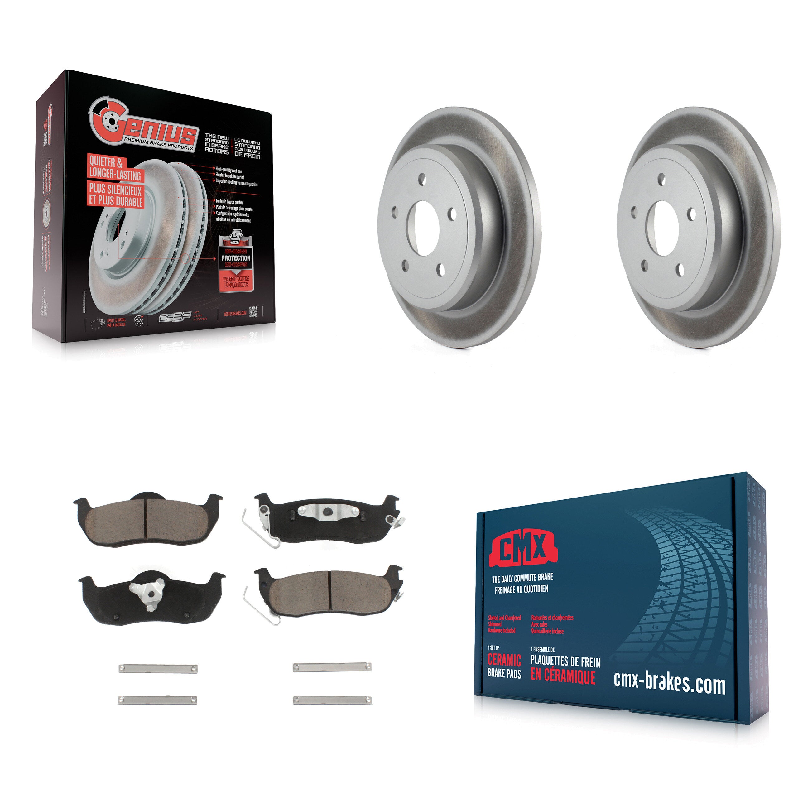 Transit Auto KGC-101628 Disc Brake Kit for 2005-2010 Jeep Grand Cherokee, Jeep Commander - Rear