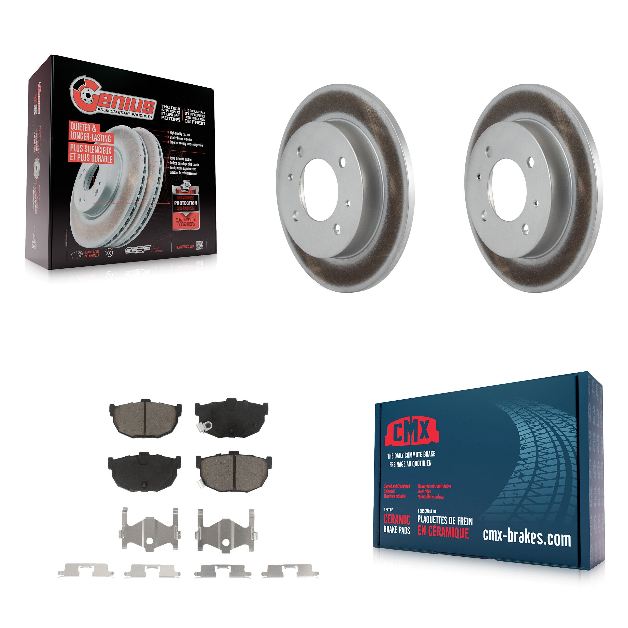 Transit Auto KGC-101645 Disc Brake Kit for 1996-2006 Hyundai Elantra, Hyundai Tiburon - Rear