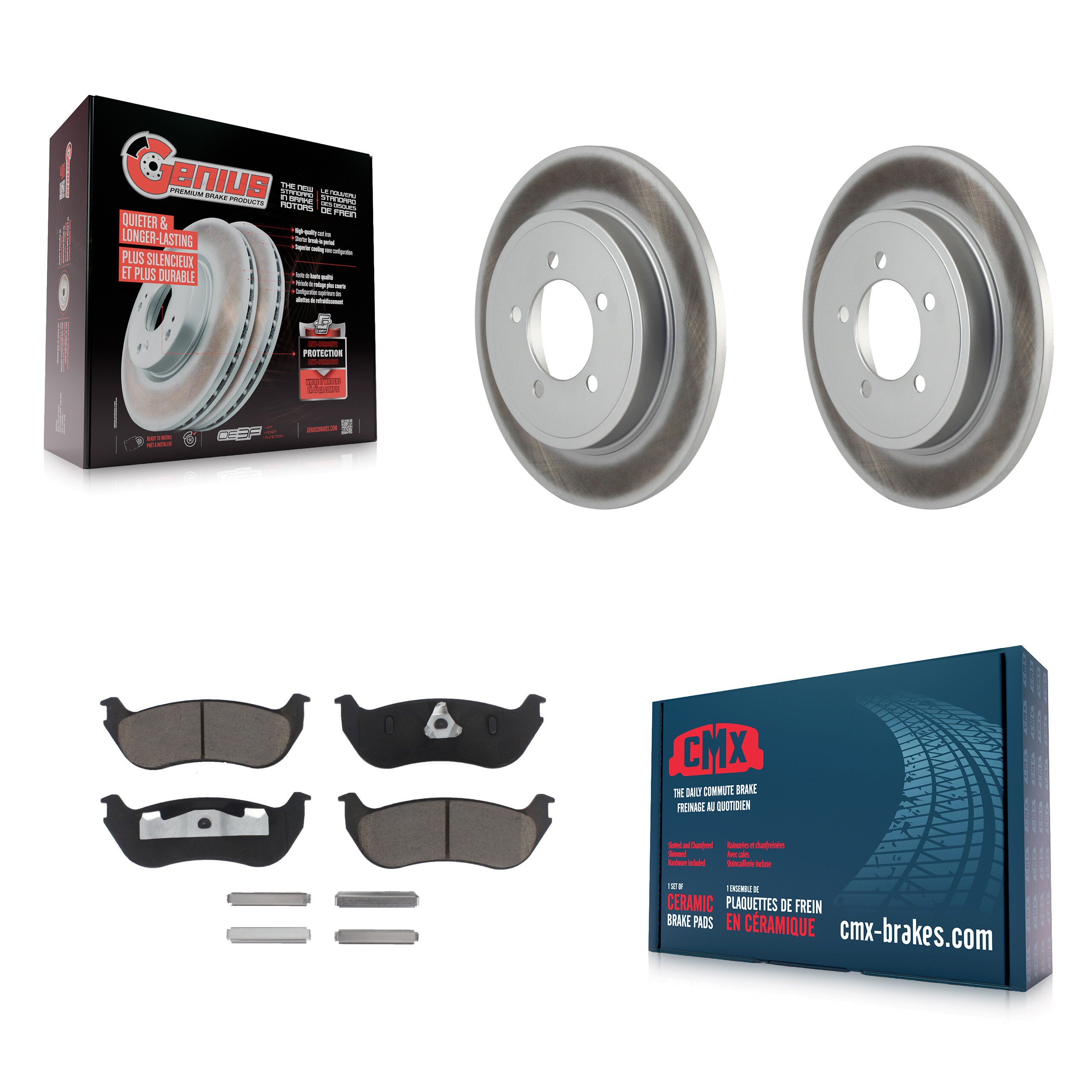 Transit Auto KGC-101648 Disc Brake Kit for 2002-2005 Ford Explorer, Mercury Mountaineer - Rear