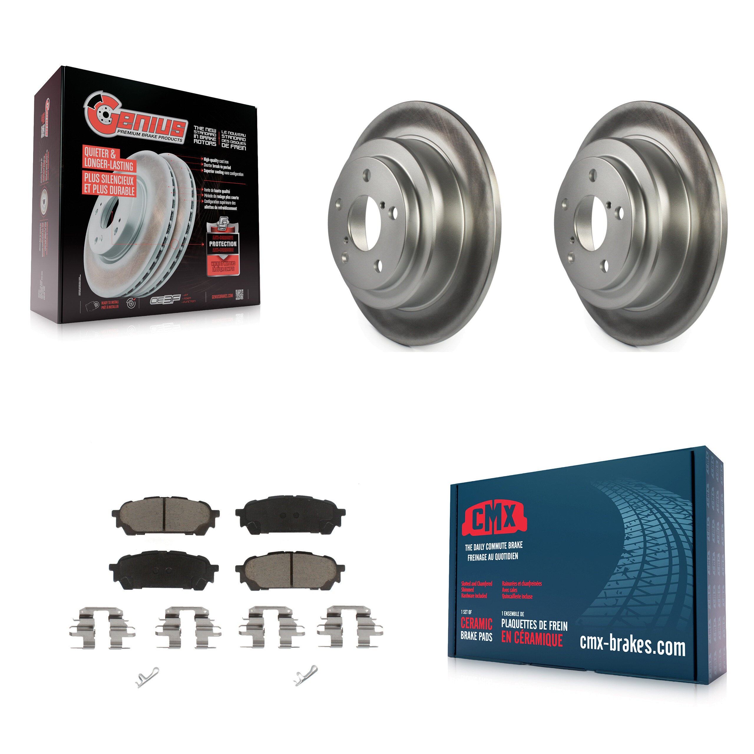 Transit Auto KGC-101649 Disc Brake Kit for 2003-2008 Subaru Impreza, Saab 9-2X, Subaru Forester - Rear