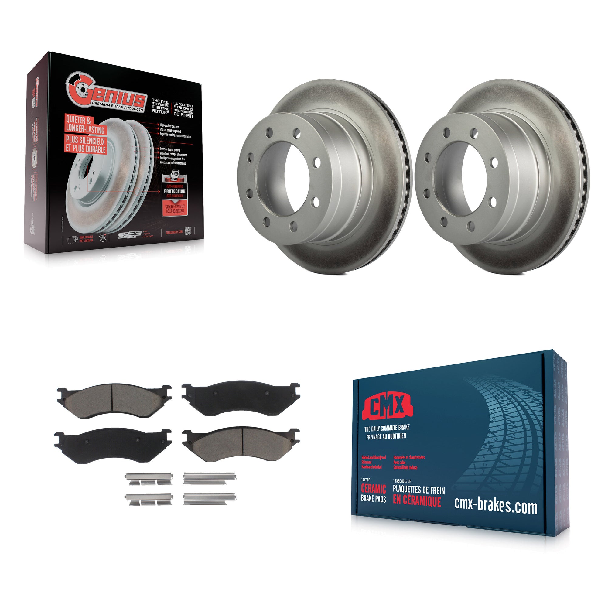 Transit Auto KGC-101655 Disc Brake Kit for 2003-2008 Dodge Ram 1500, Dodge Ram 2500, Dodge Ram 3500 - Rear