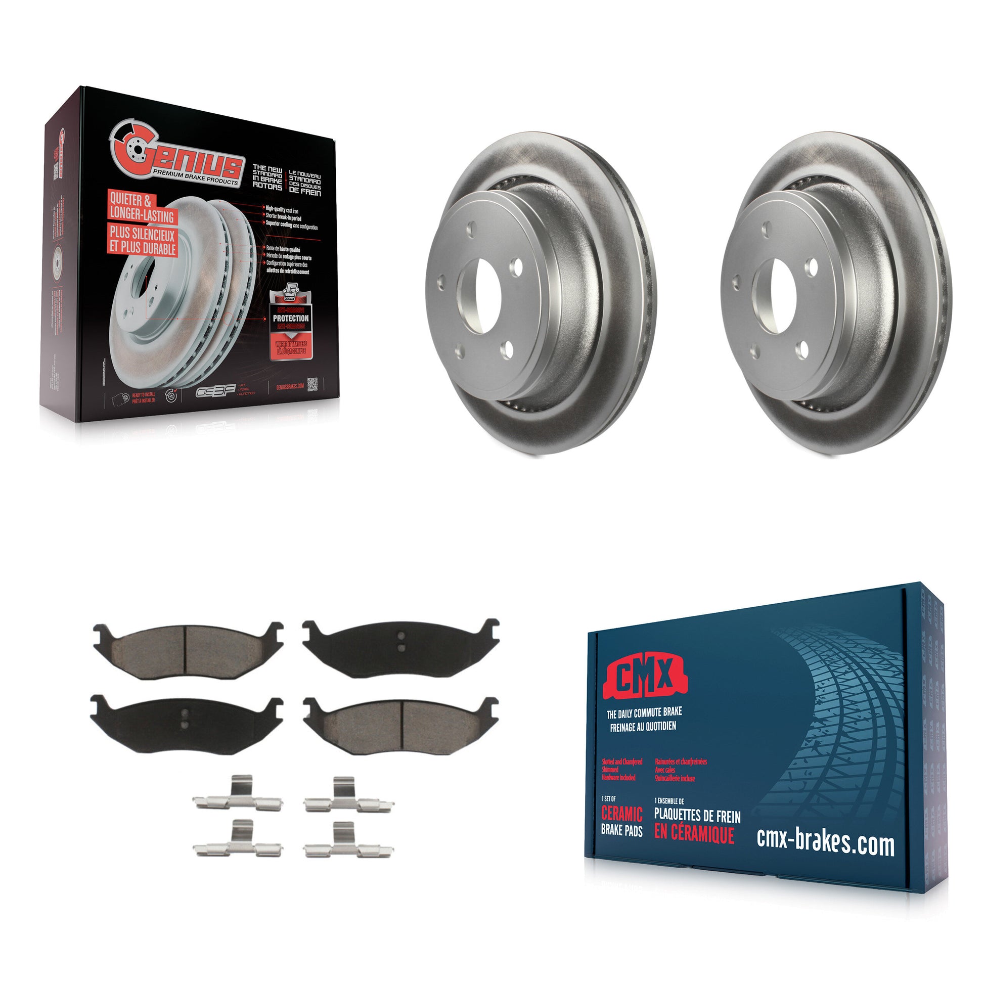 Transit Auto KGC-101656 Disc Brake Kit for 2004-2023 Ram 1500 Classic, Ram 1500 and More - Rear