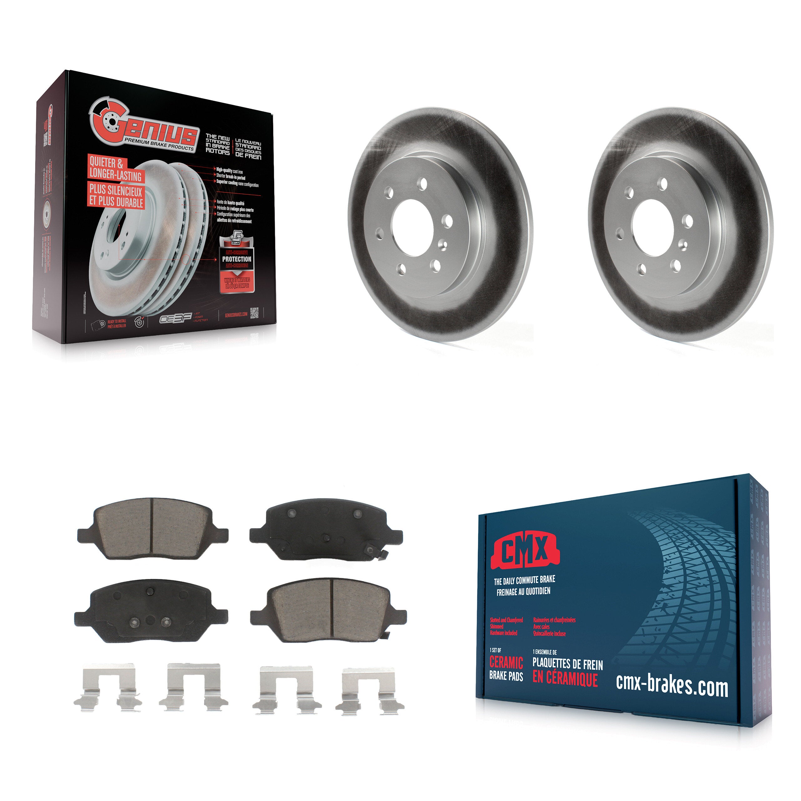 Transit Auto KGC-101663 Disc Brake Kit for 2006-2009 Buick Terraza, Chevrolet Uplander and More - Rear