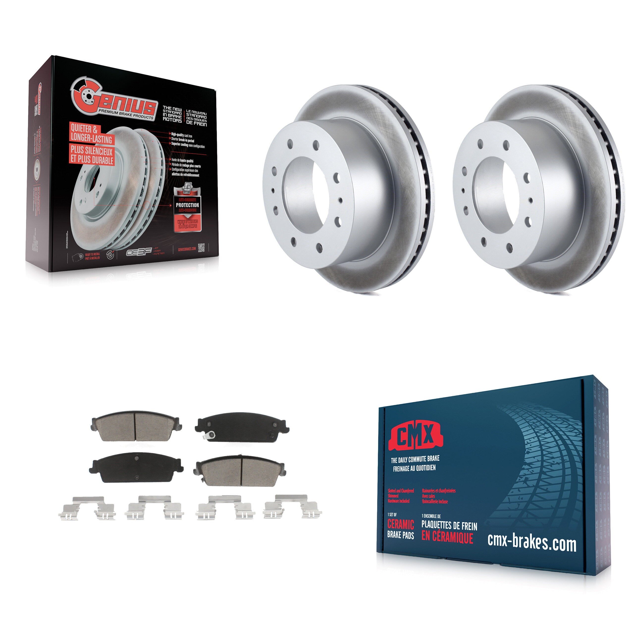Transit Auto KGC-101665 Disc Brake Kit for 2011 Chevrolet Silverado 1500 - Rear