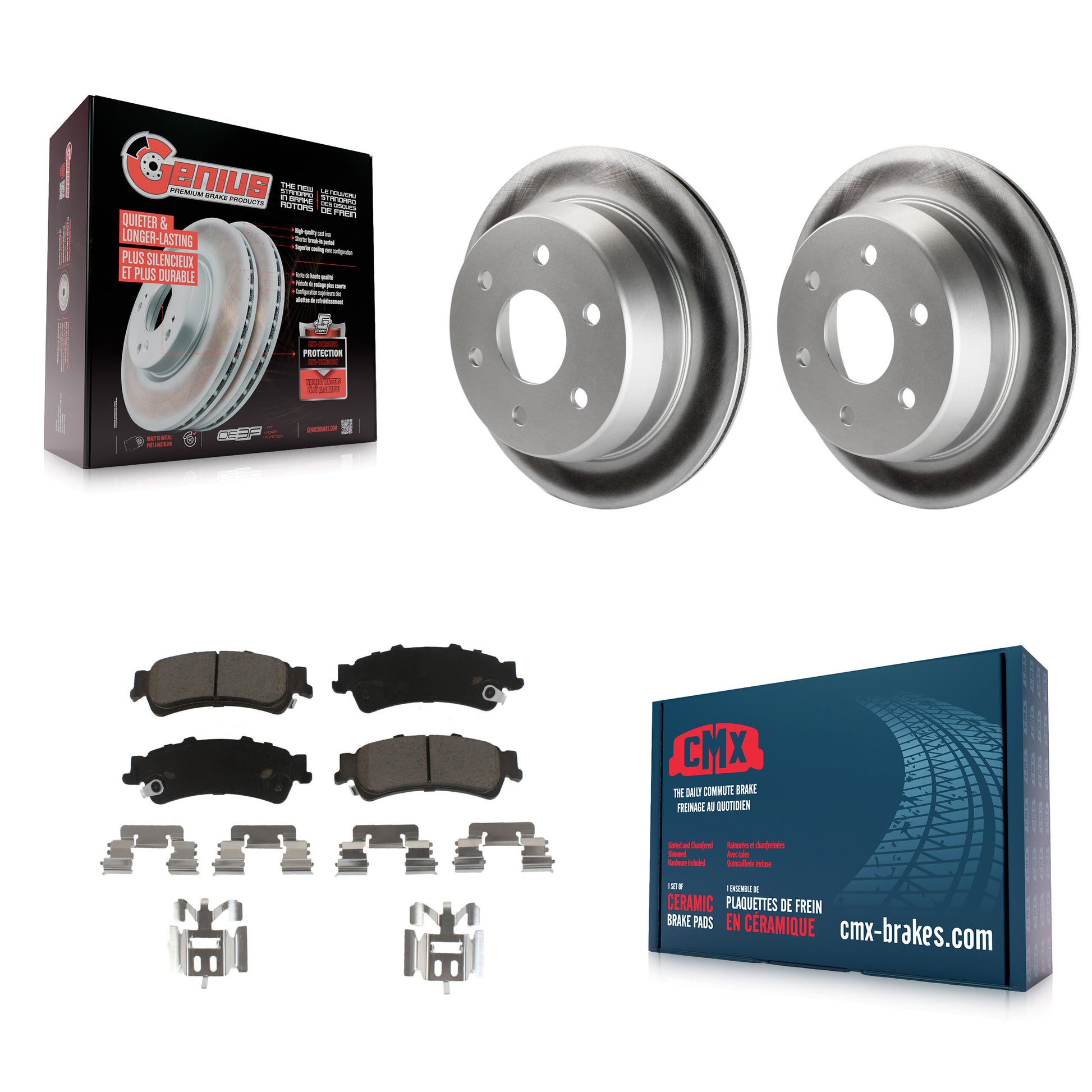 Transit Auto KGC-101678 Disc Brake Kit for 1999-2007 Chevrolet Silverado 1500 Classic, GMC Sierra 1500 Classic and More - Rear