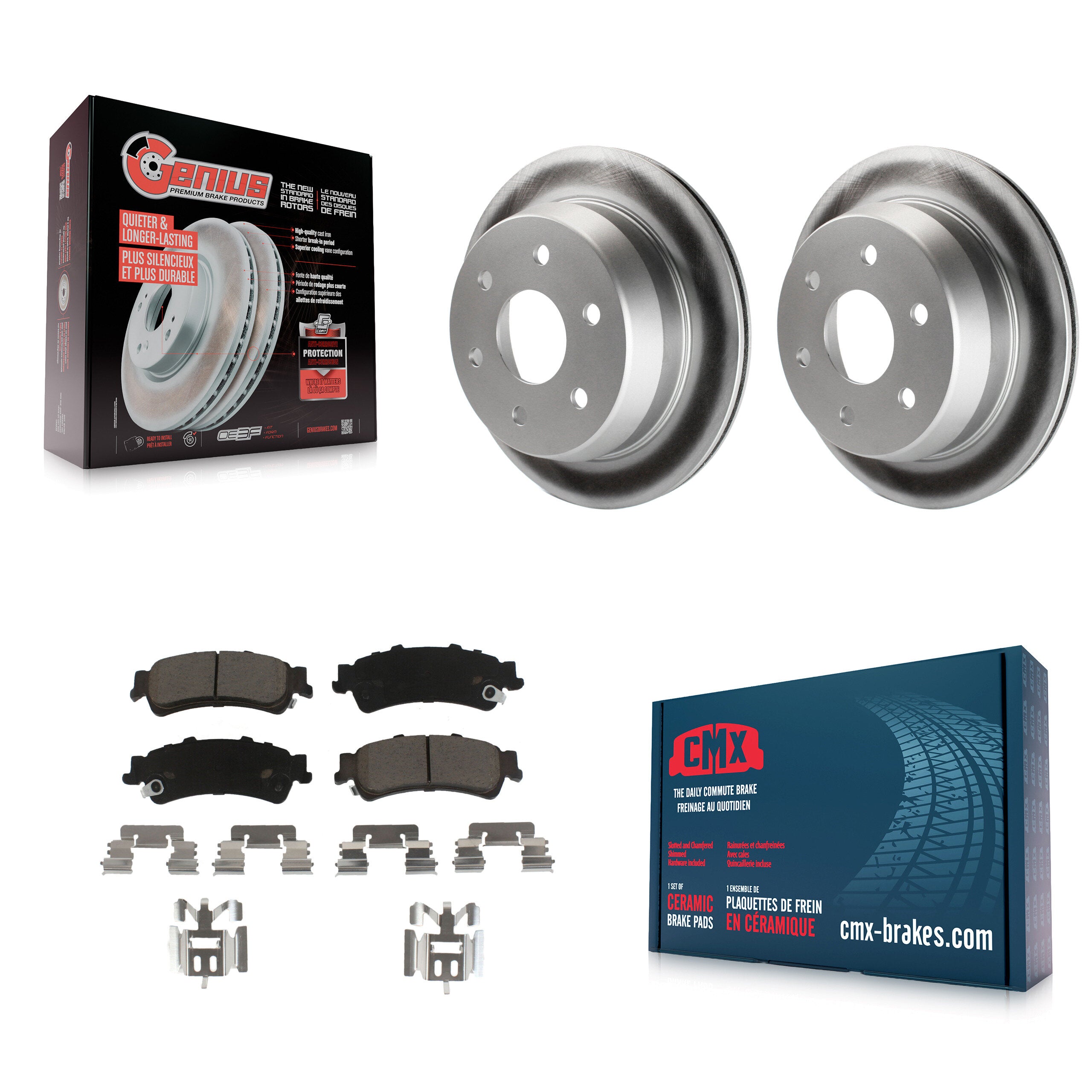 Transit Auto KGC-101678 Disc Brake Kit for 1999-2007 Chevrolet Silverado 1500 Classic, GMC Sierra 1500 Classic and More - Rear