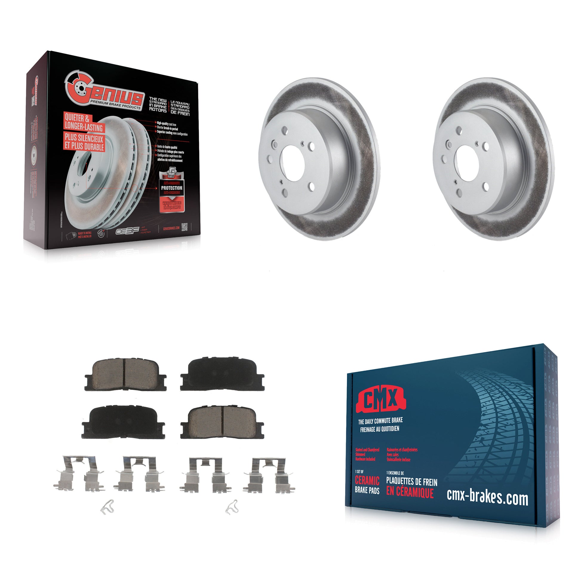 Transit Auto KGC-101689 Disc Brake Kit for 2001-2003 Toyota Highlander - Rear