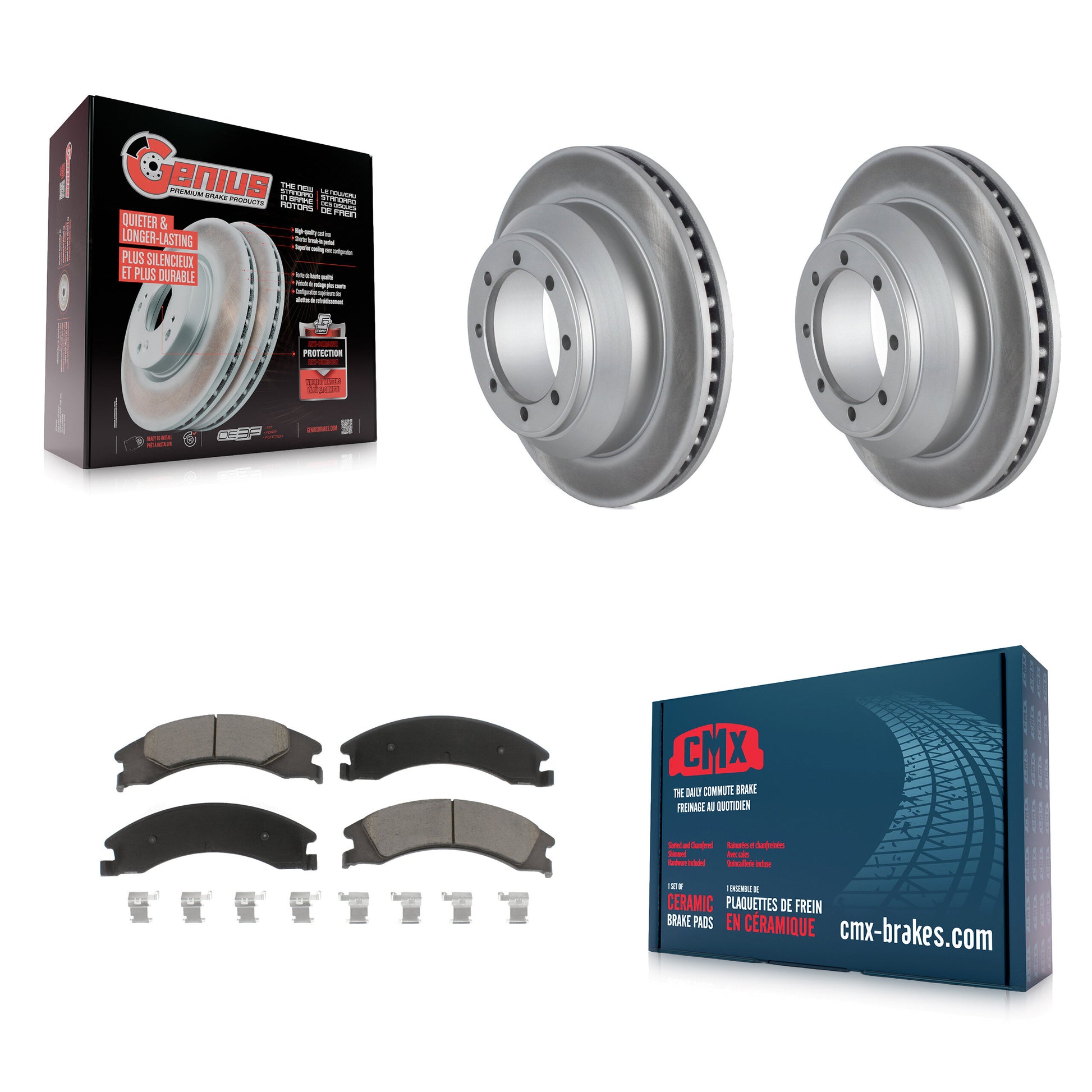 Transit Auto KGC-101703 Disc Brake Kit for 2008-2023 Ford E-350 Super Duty, Ford E-350 Econoline - Rear