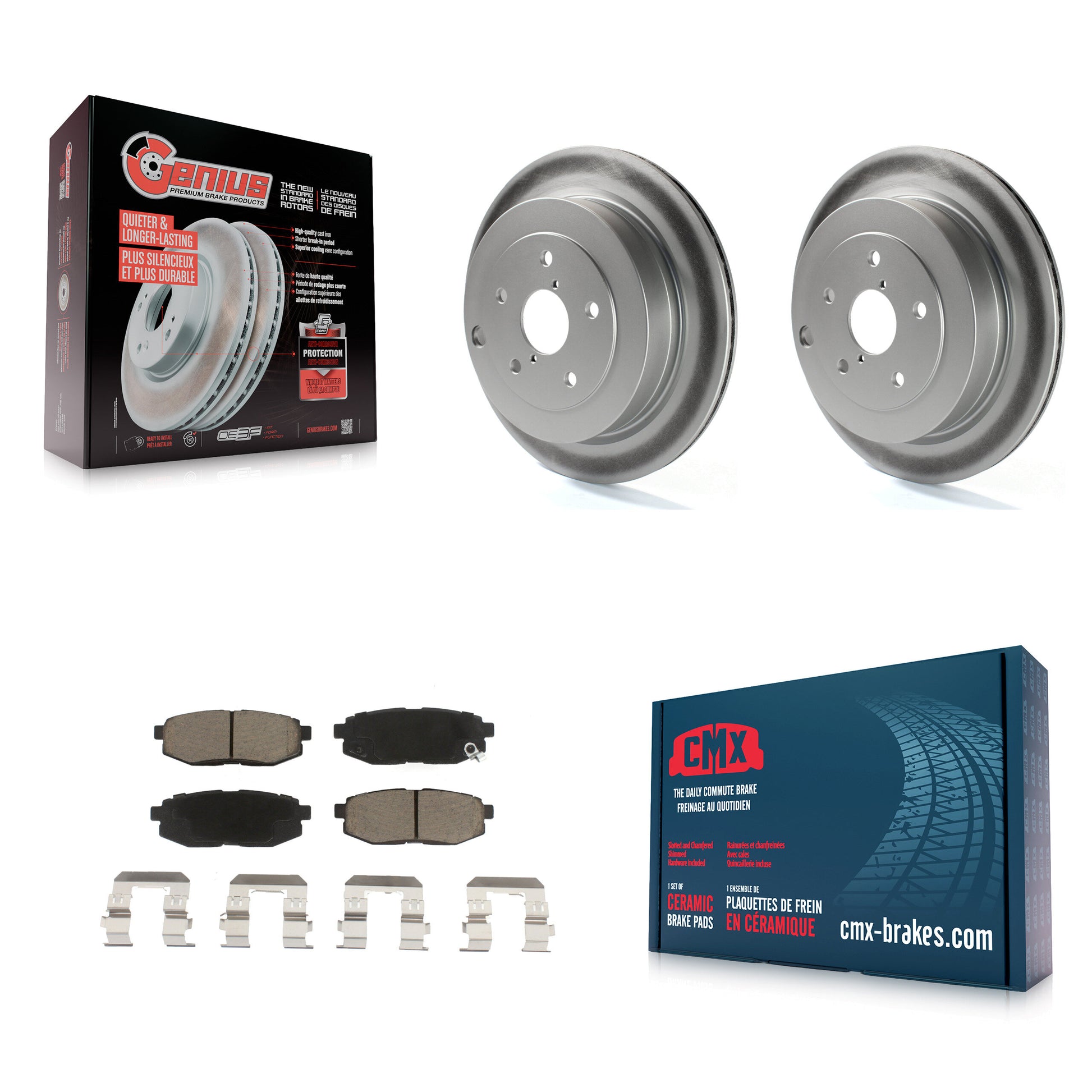 Transit Auto KGC-101715 Disc Brake Kit for 2006-2014 Subaru Tribeca, Subaru B9 Tribeca - Rear