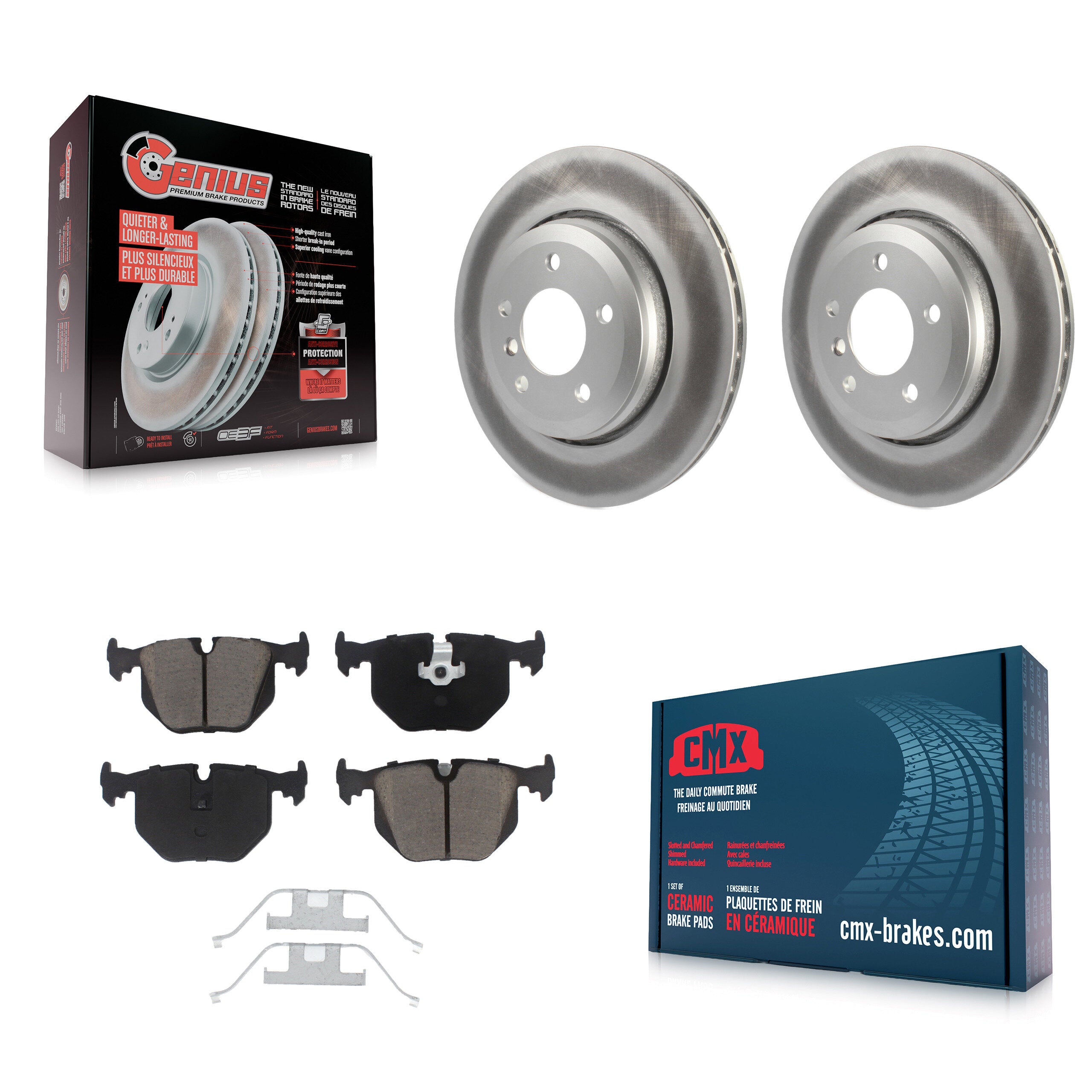 Transit Auto KGC-101717 Disc Brake Kit for 2001-2006 BMW 330Ci, BMW 330i, BMW 330xi - Rear