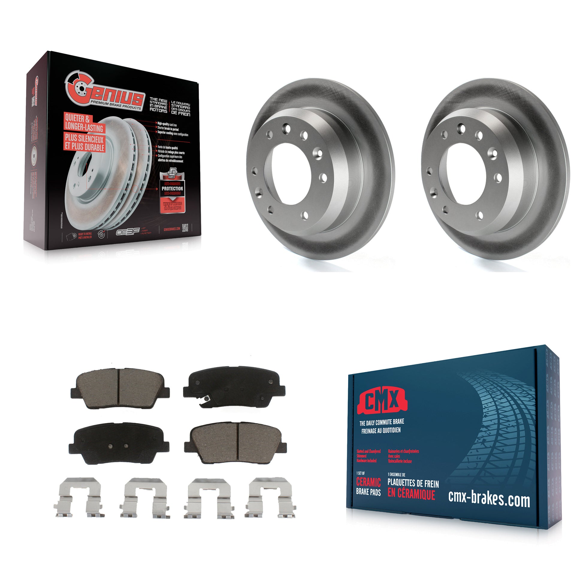 Transit Auto KGC-101718 Disc Brake Kit for 2006-2014 Kia Sedona, Hyundai Entourage - Rear