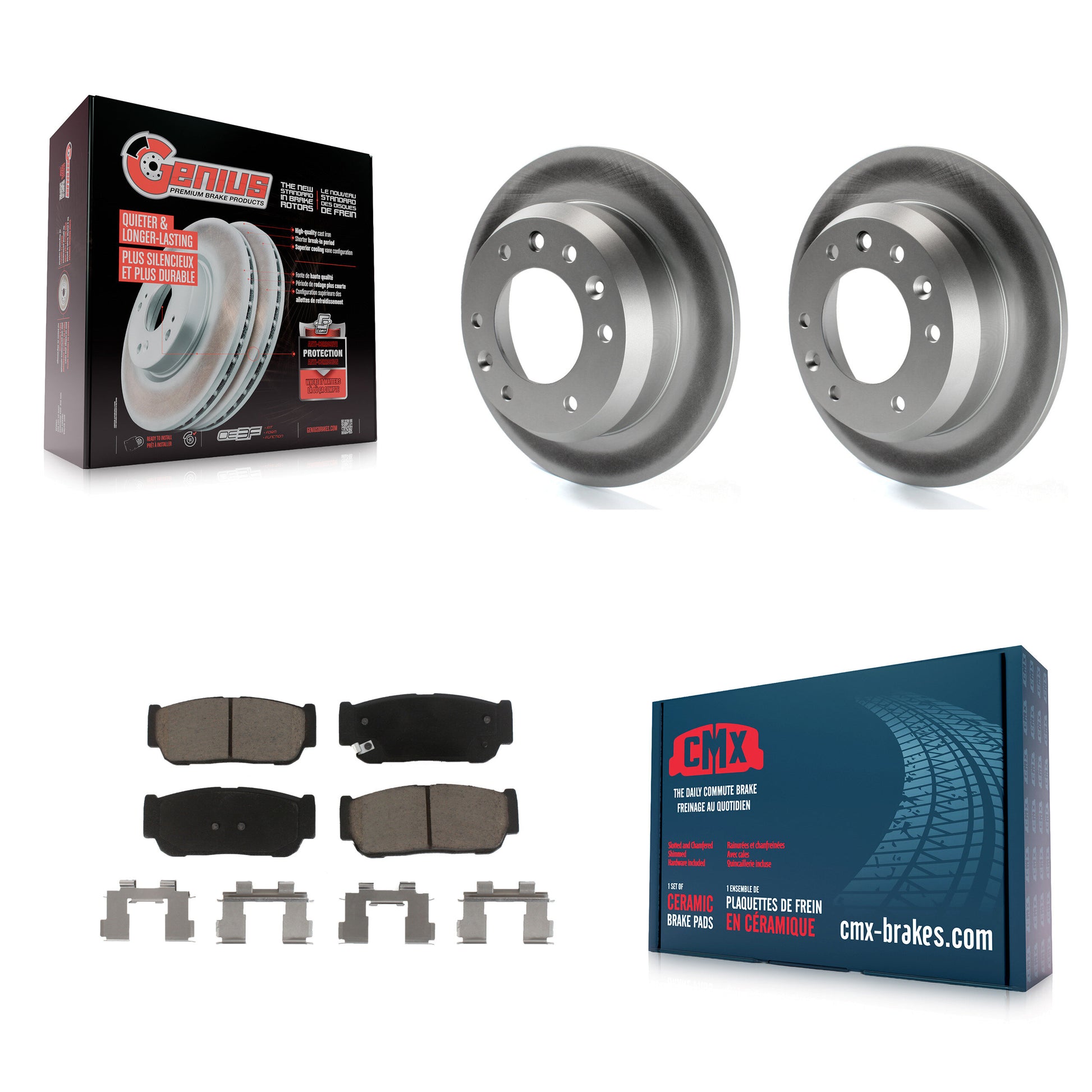 Transit Auto KGC-101719 Disc Brake Kit for 2006-2007 Hyundai Entourage, Kia Sedona - Rear