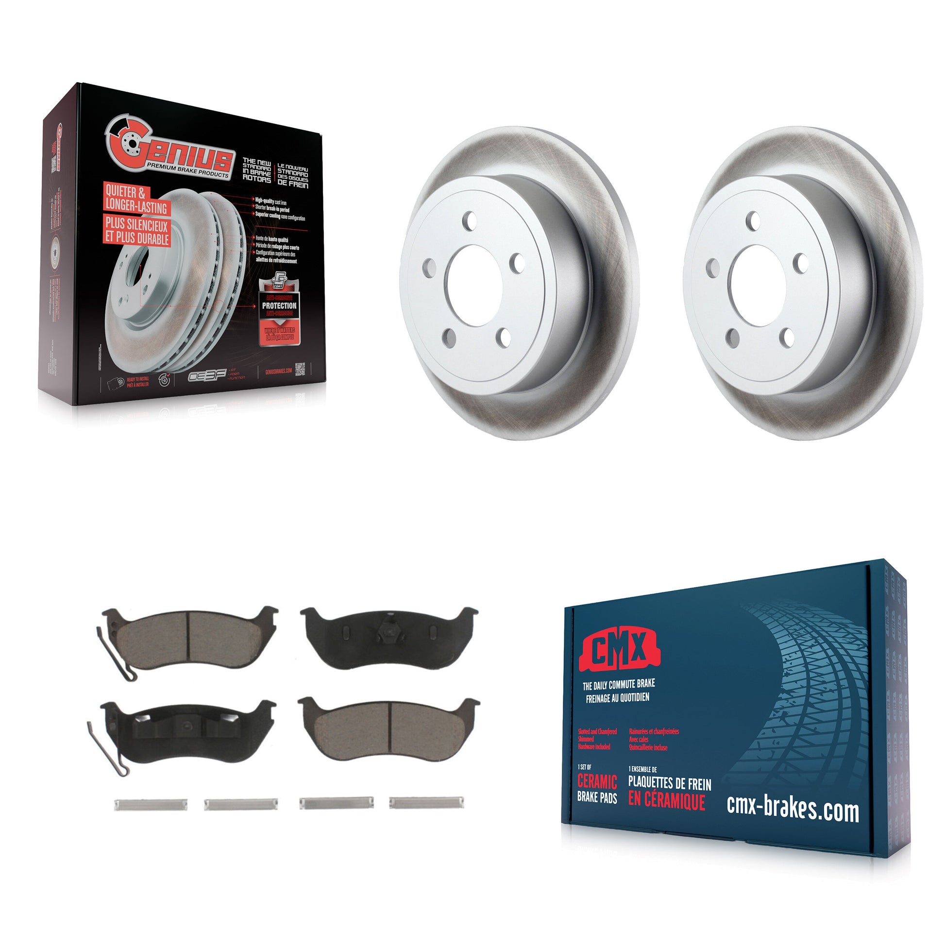 Transit Auto KGC-101725 Disc Brake Kit for 2003-2007 Jeep TJ, Jeep Liberty, Jeep Wrangler - Rear
