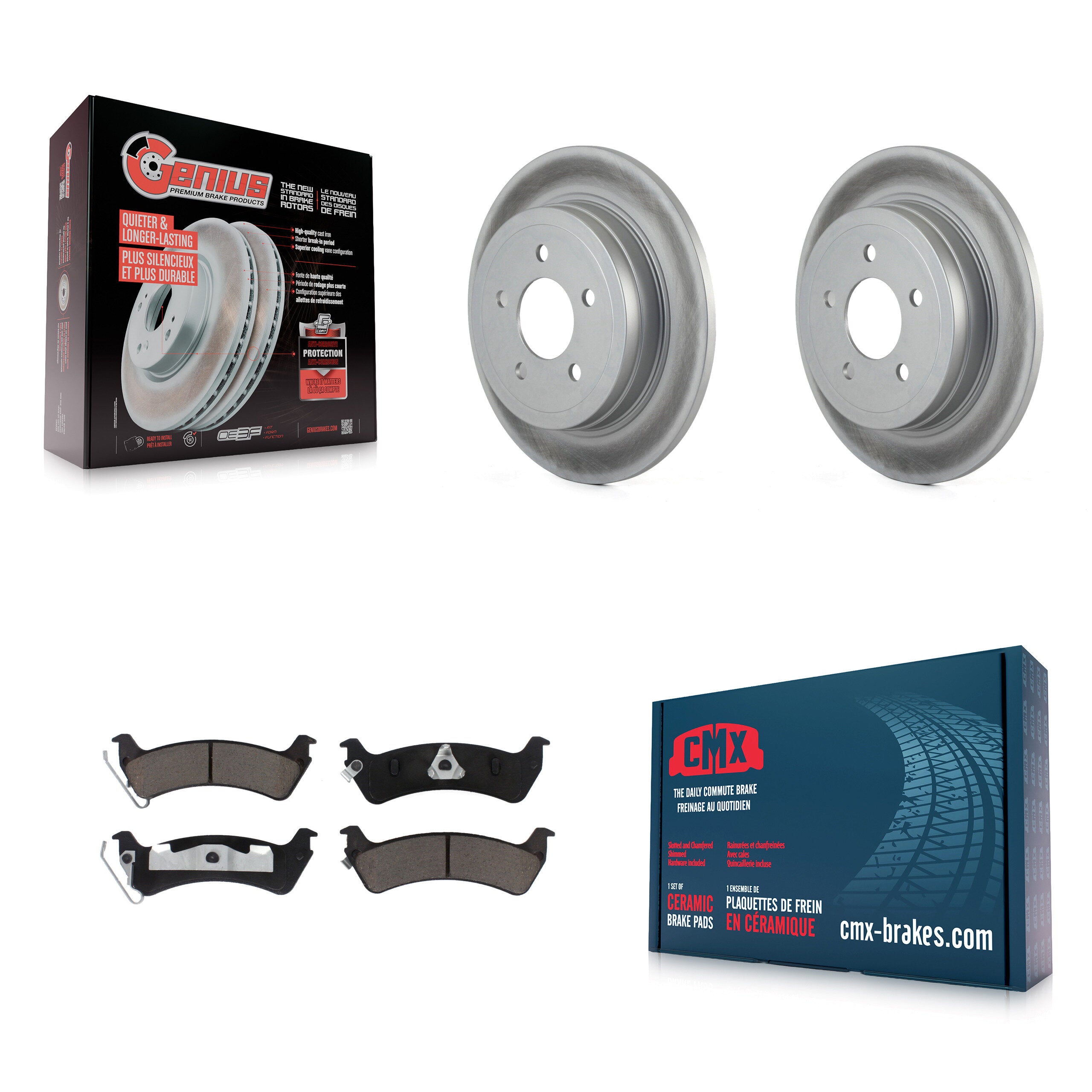 Transit Auto KGC-101733 Disc Brake Kit for 2003-2005 Ford Explorer Sport, Ford Explorer Sport Trac - Rear