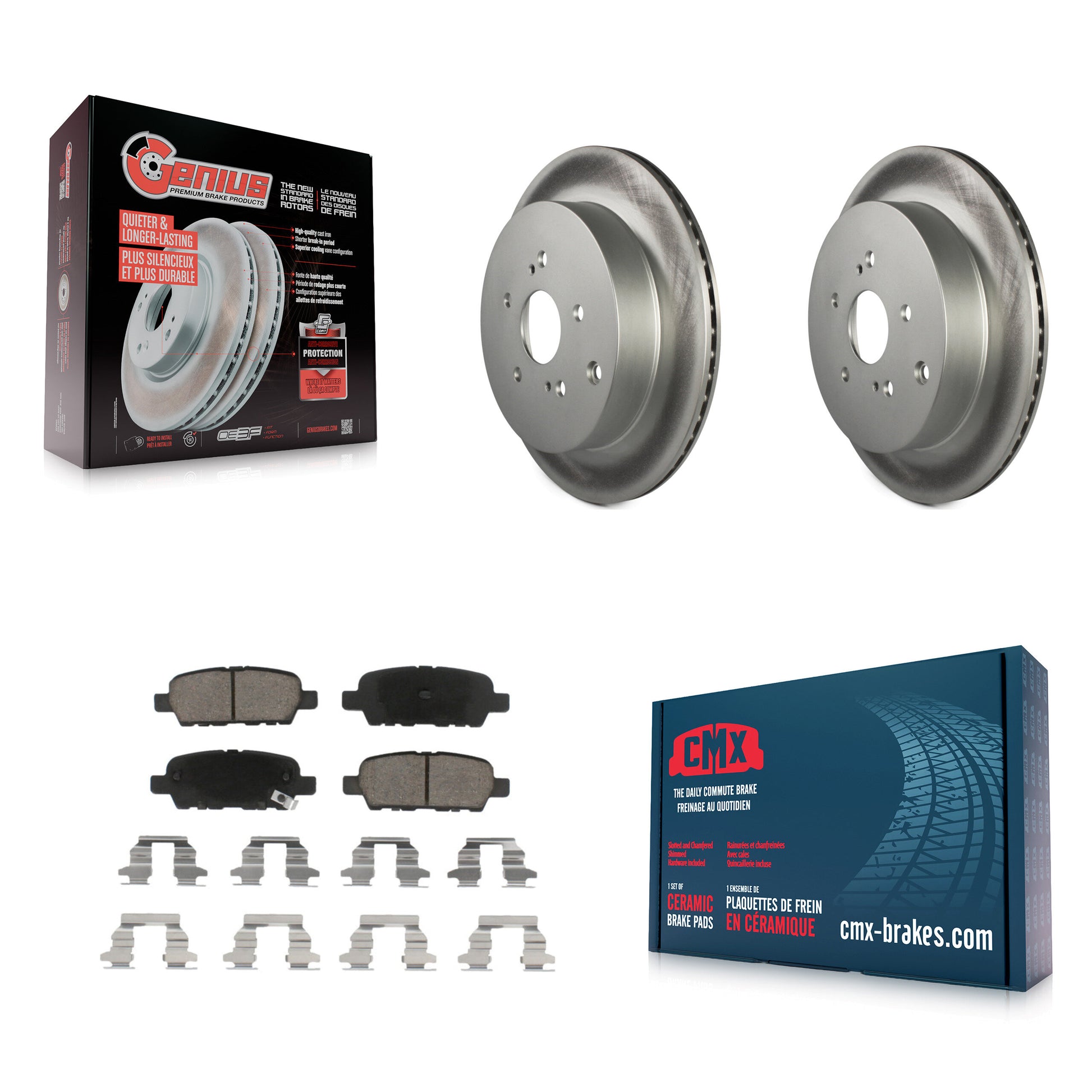 Transit Auto KGC-101734 Disc Brake Kit for 2009-2013 Suzuki Grand Vitara - Rear