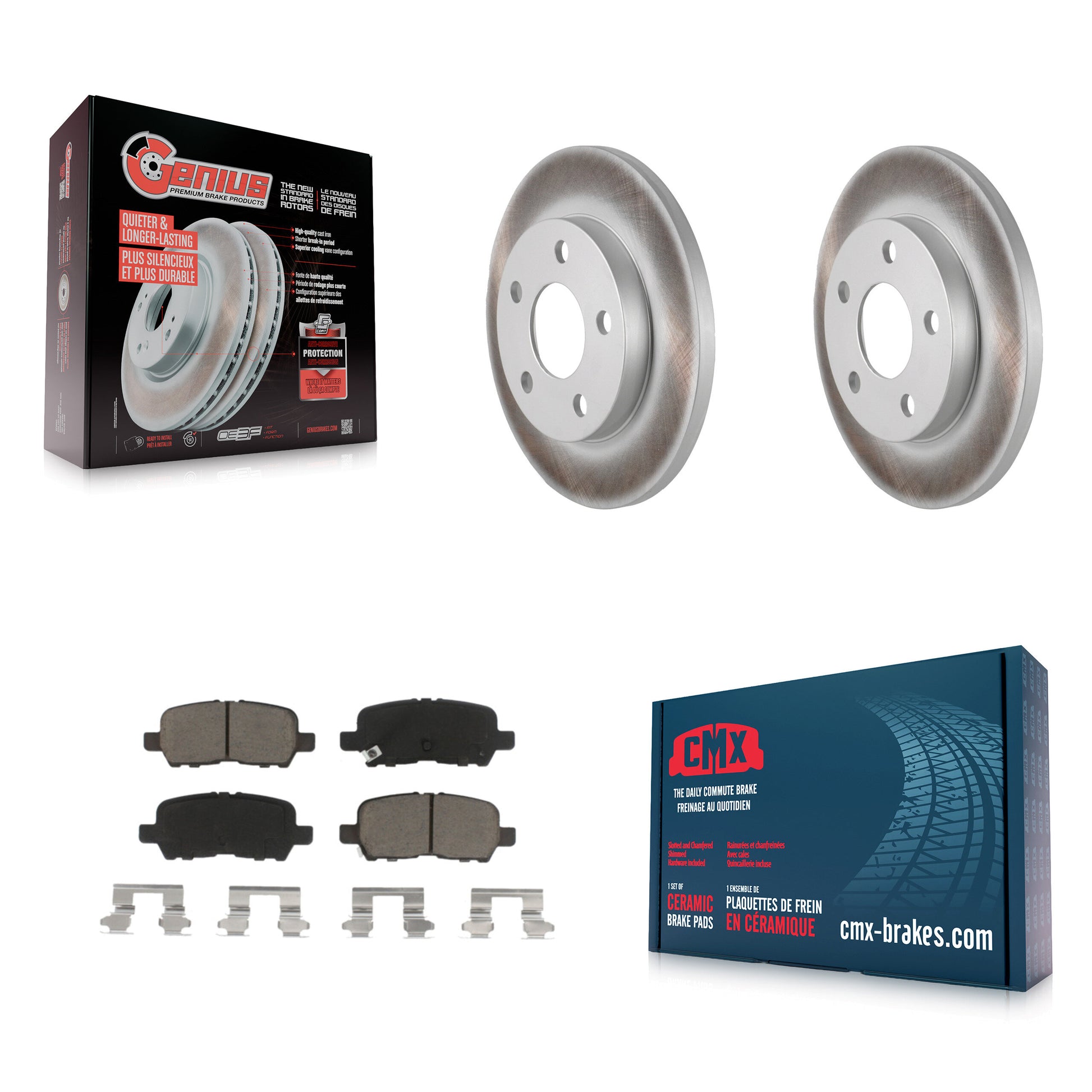 Transit Auto KGC-101741 Disc Brake Kit for 2004-2016 Chevrolet Impala Limited, Chevrolet Impala and More - Rear
