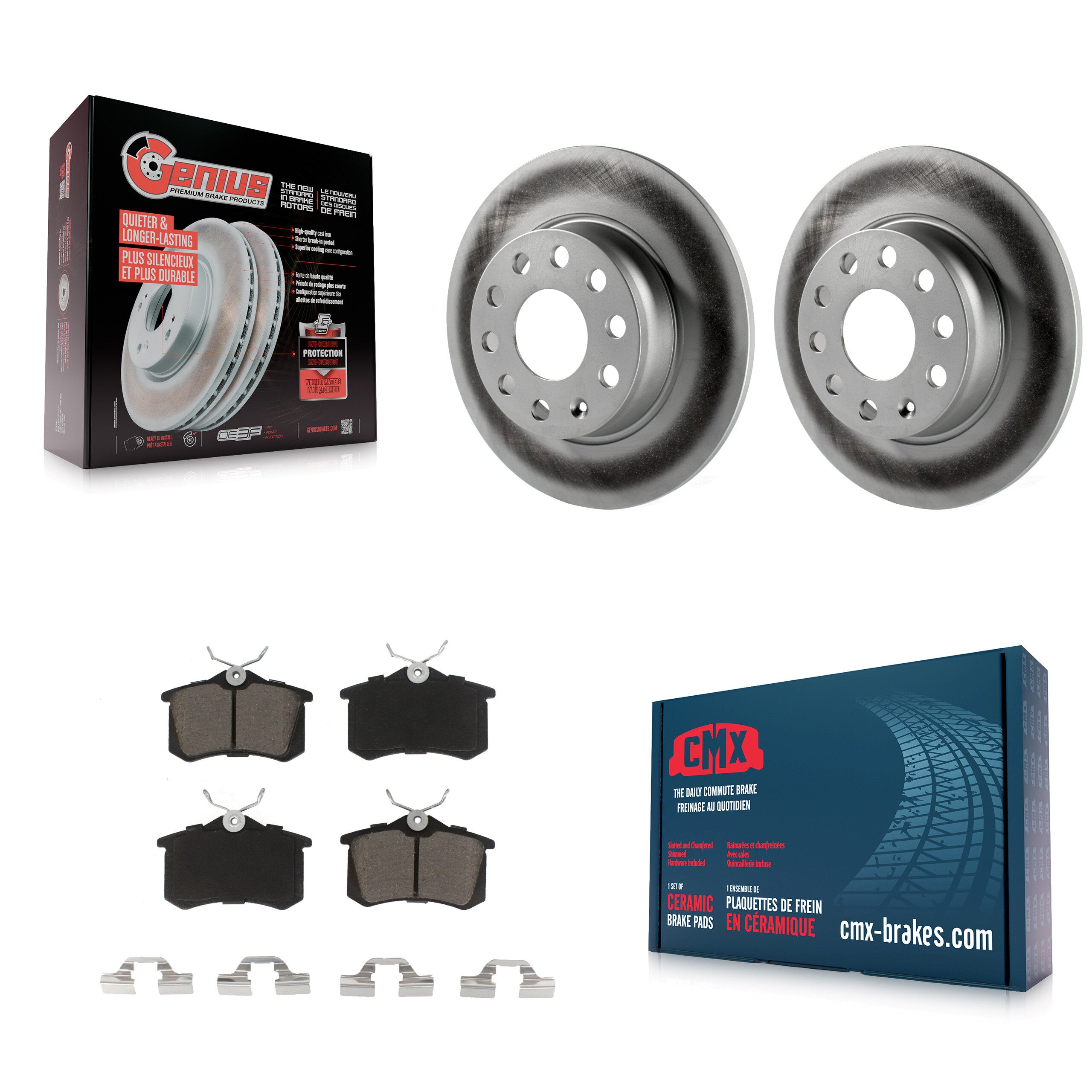 Transit Auto KGC-101750 Disc Brake Kit for 2010-2013 Audi A3 - Rear