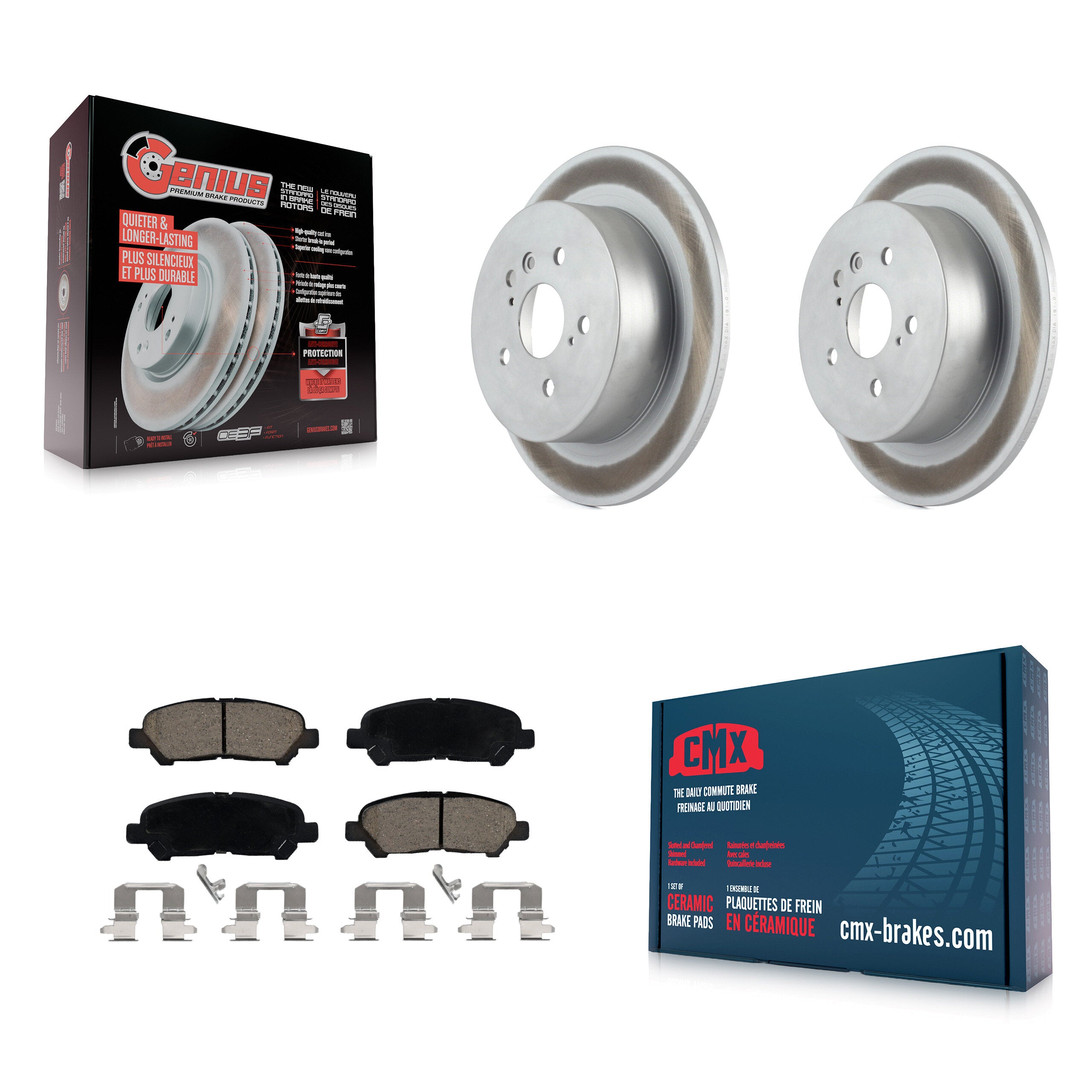 Transit Auto KGC-101762 Disc Brake Kit for 2008-2013 Toyota Highlander - Rear