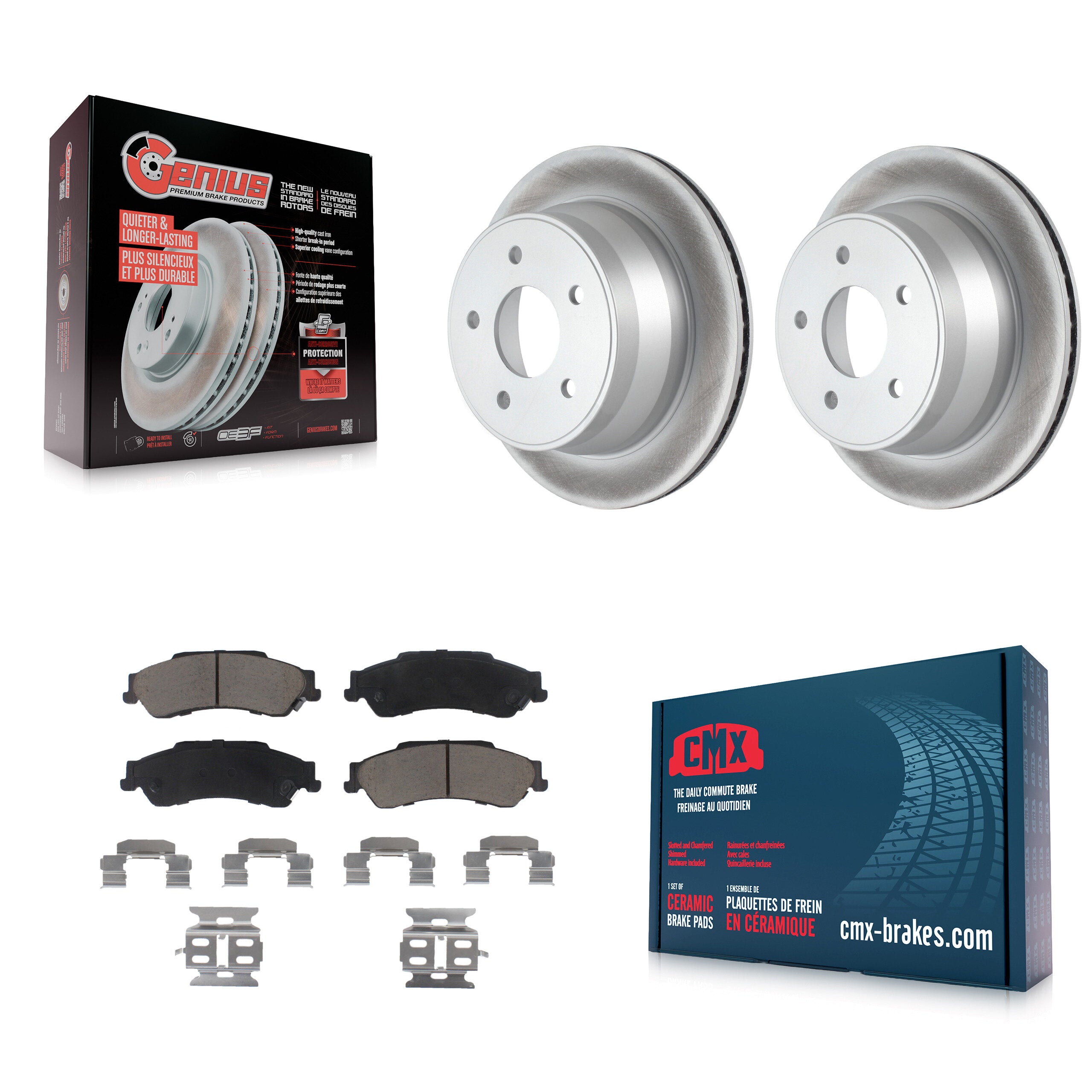Transit Auto KGC-101768 Disc Brake Kit for 1997-2005 GMC Jimmy, Chevrolet S10 and More - Rear