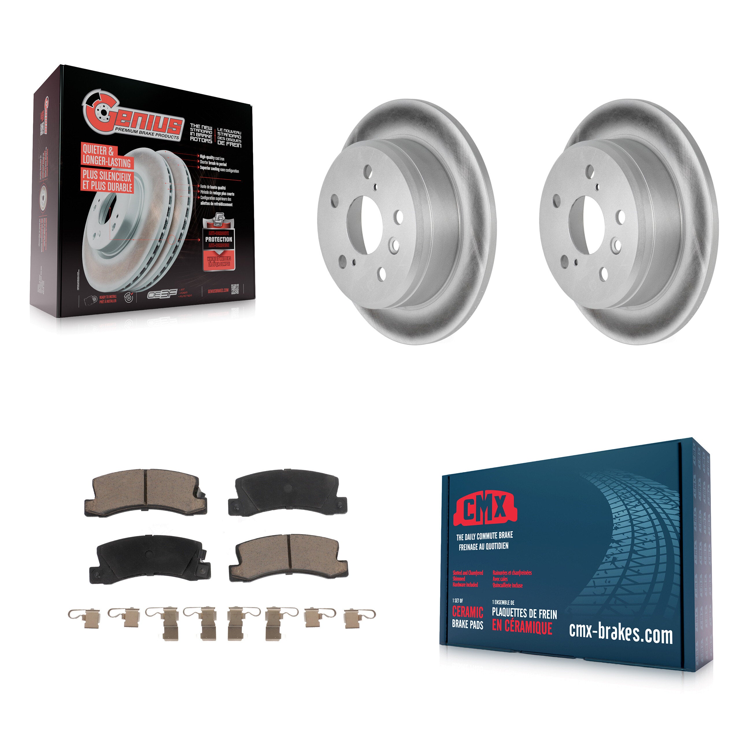 Transit Auto KGC-101771 Disc Brake Kit for 1992-2000 Toyota Solara, Lexus ES300, Toyota Camry - Rear
