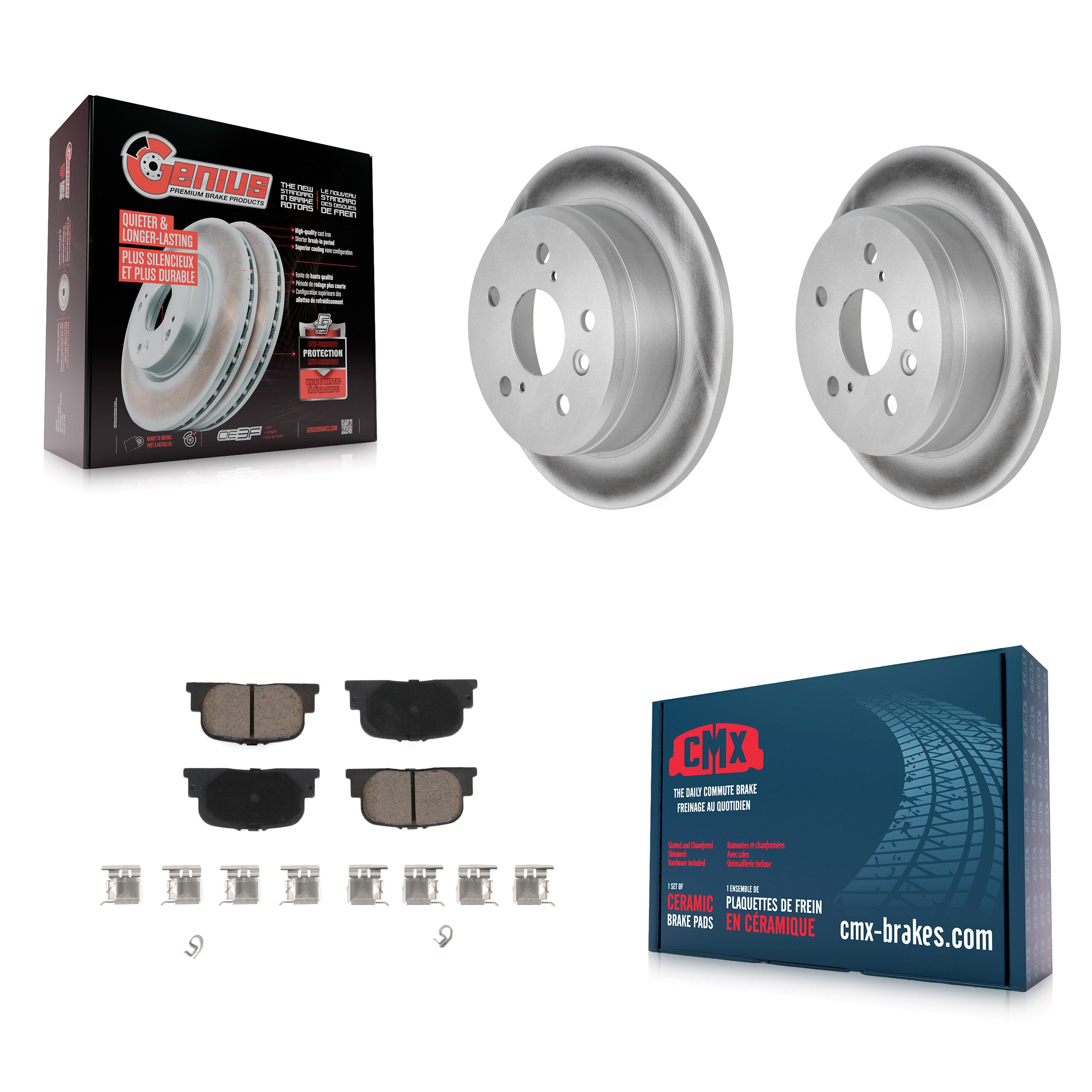 Transit Auto KGC-101773 Disc Brake Kit for 1999-2001 Lexus ES300, Toyota Camry - Rear