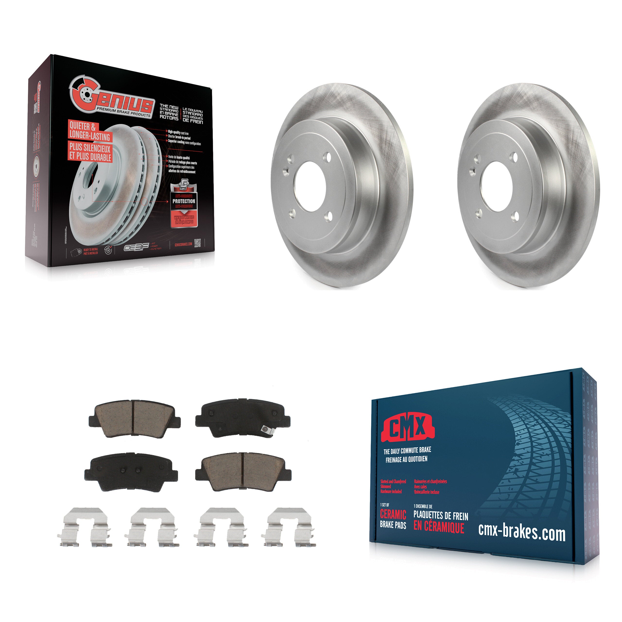 Transit Auto KGC-101786 Disc Brake Kit for 2011 Hyundai Accent - Rear