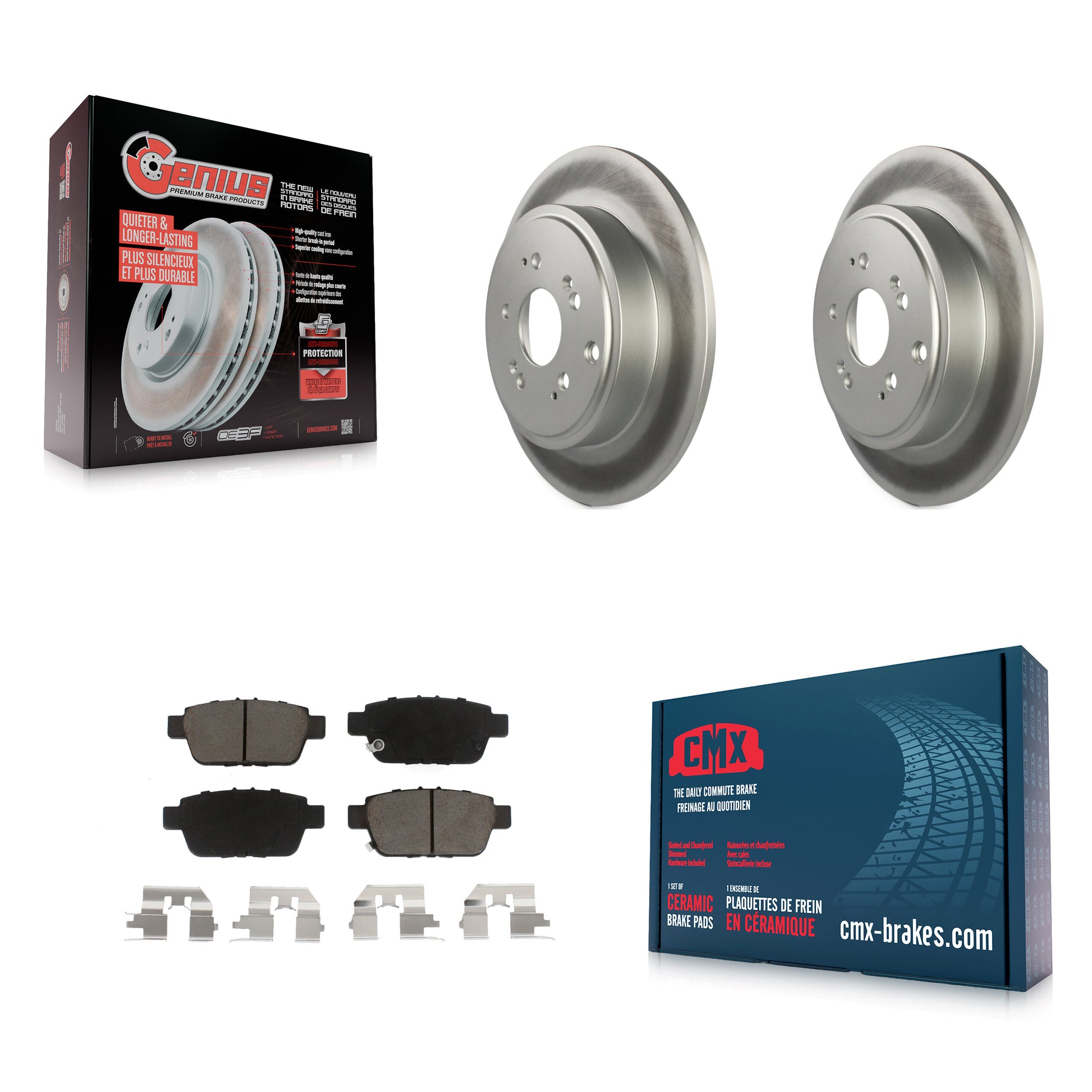 Transit Auto KGC-101787 Disc Brake Kit for 2006-2014 Honda Ridgeline - Rear