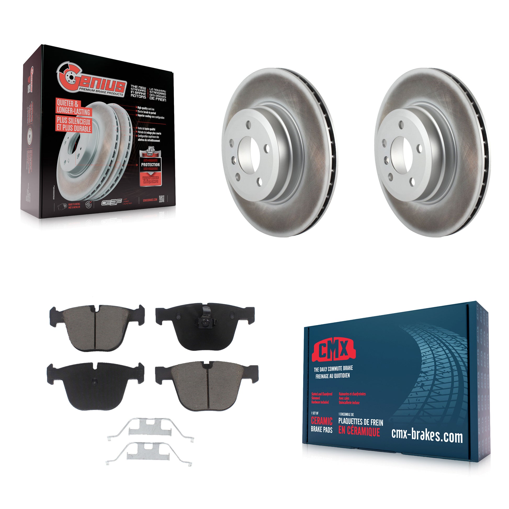 Transit Auto KGC-101790 Disc Brake Kit for 2007-2019 BMW X5, BMW X6 - Rear