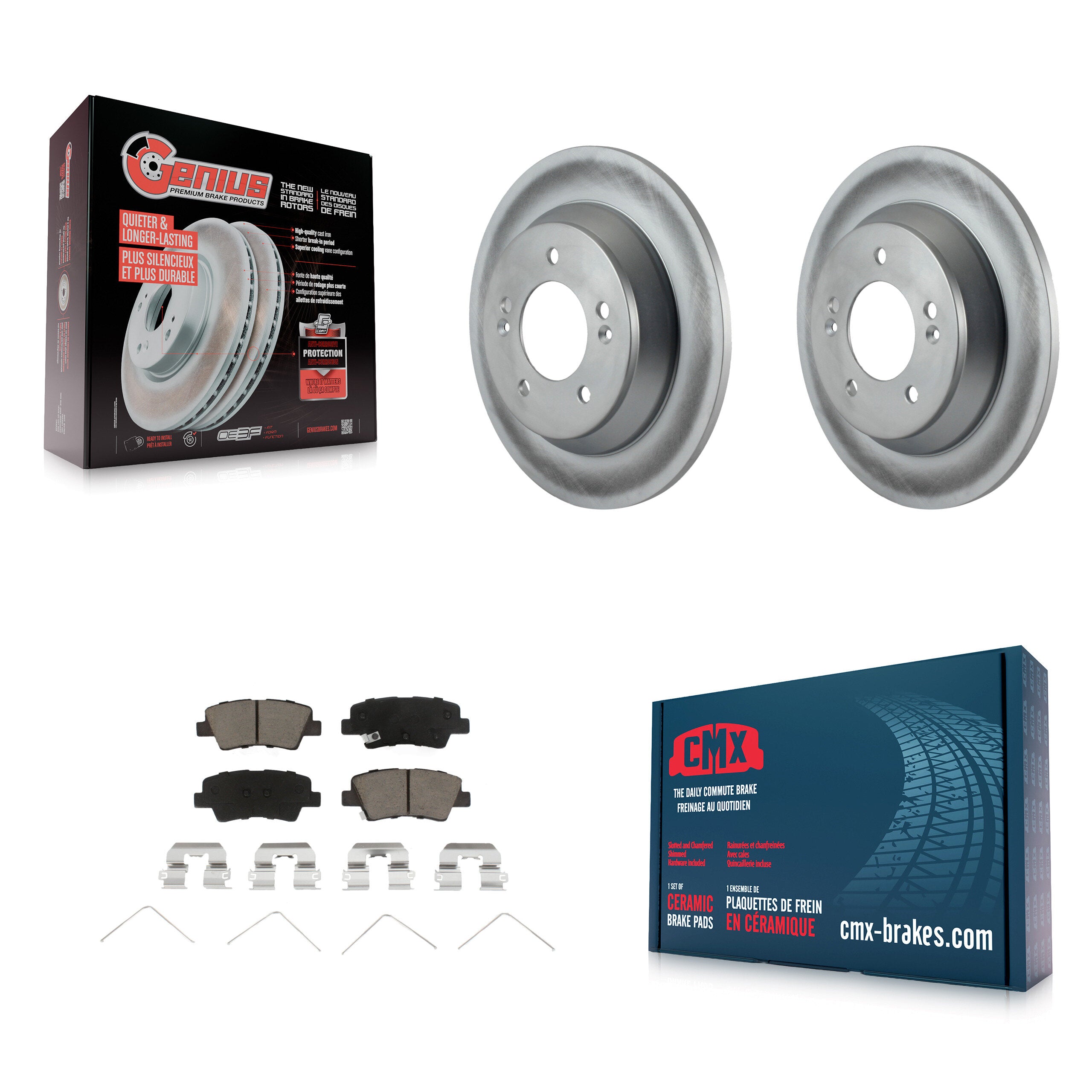 Transit Auto KGC-101793 Disc Brake Kit for 2014-2017 Kia Rondo - Rear