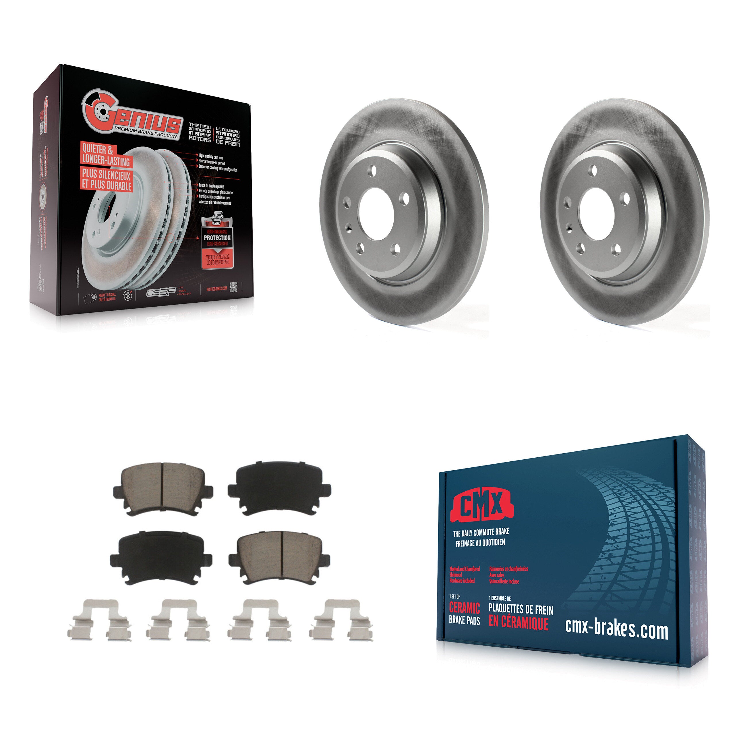 Transit Auto KGC-101797 Disc Brake Kit for 2009 Audi A4 Quattro - Rear