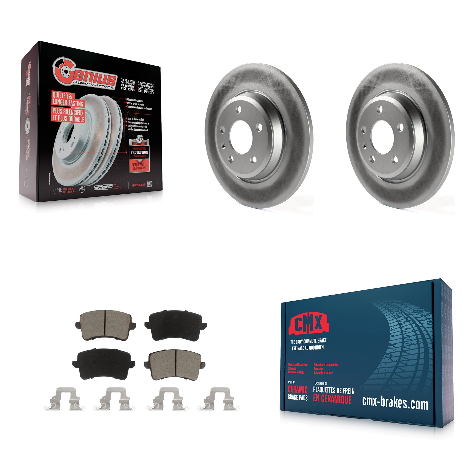 Transit Auto KGC-101798 Disc Brake Kit for 2008-2017 Audi Q5, Audi A4 allroad and More - Rear