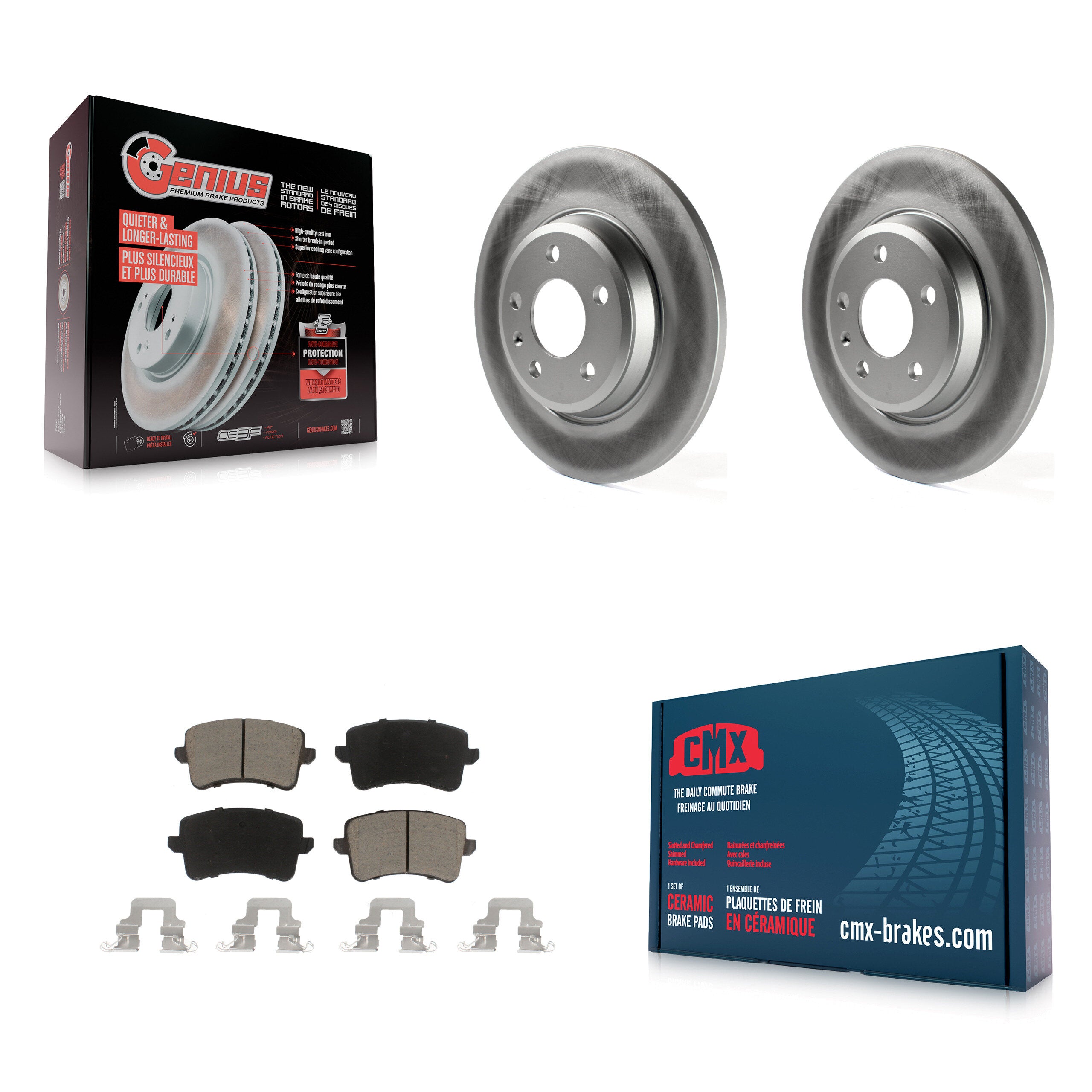 Transit Auto KGC-101798 Disc Brake Kit for 2008-2017 Audi Q5, Audi A4 allroad and More - Rear