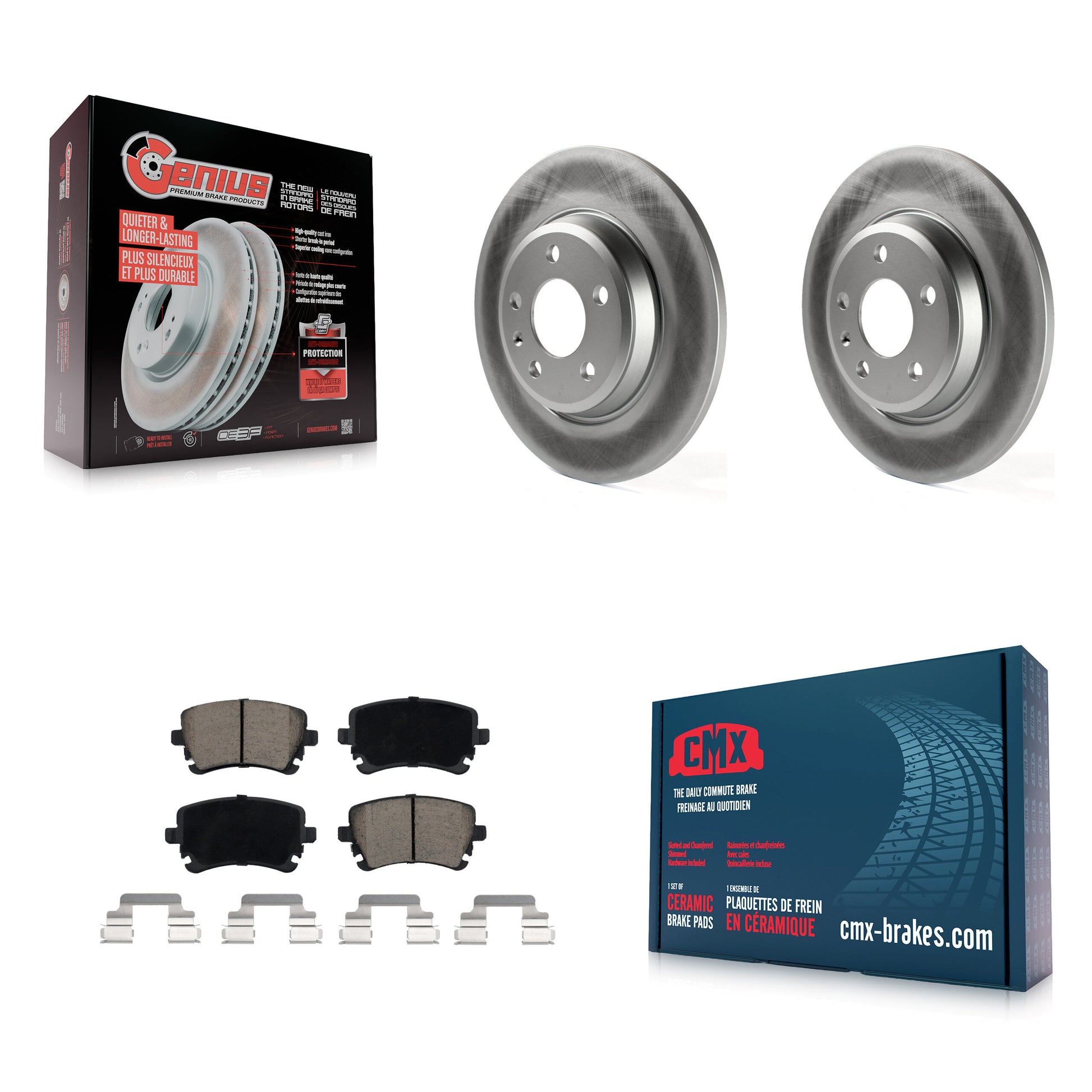 Transit Auto KGC-101800 Disc Brake Kit for 2013-2016 Audi Q5, Audi A4 allroad - Rear